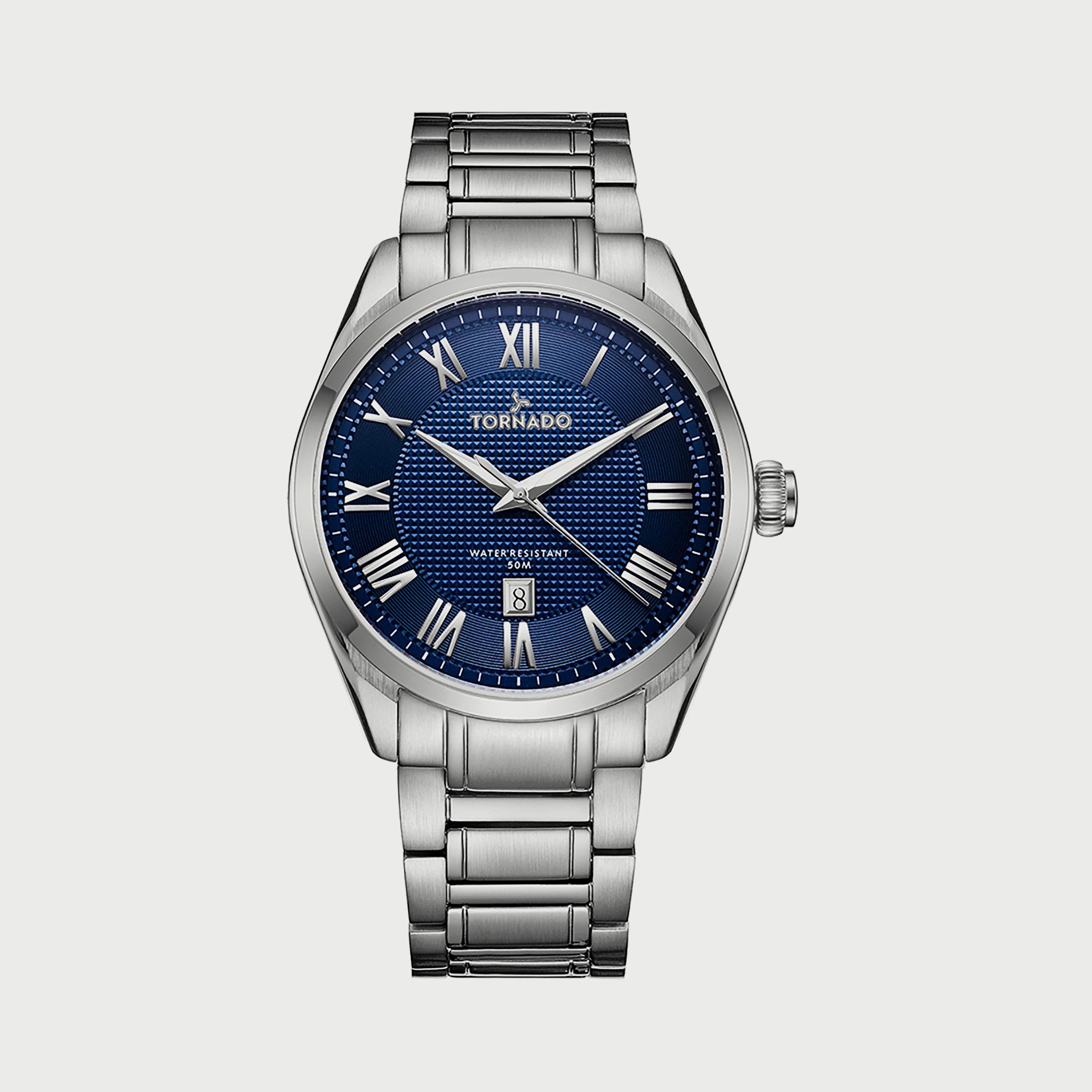 Tornado Men's Silver Analog Stainless Steel Strap Watch T8007-SBSN-men-watchesandjewellery-watches-image-1