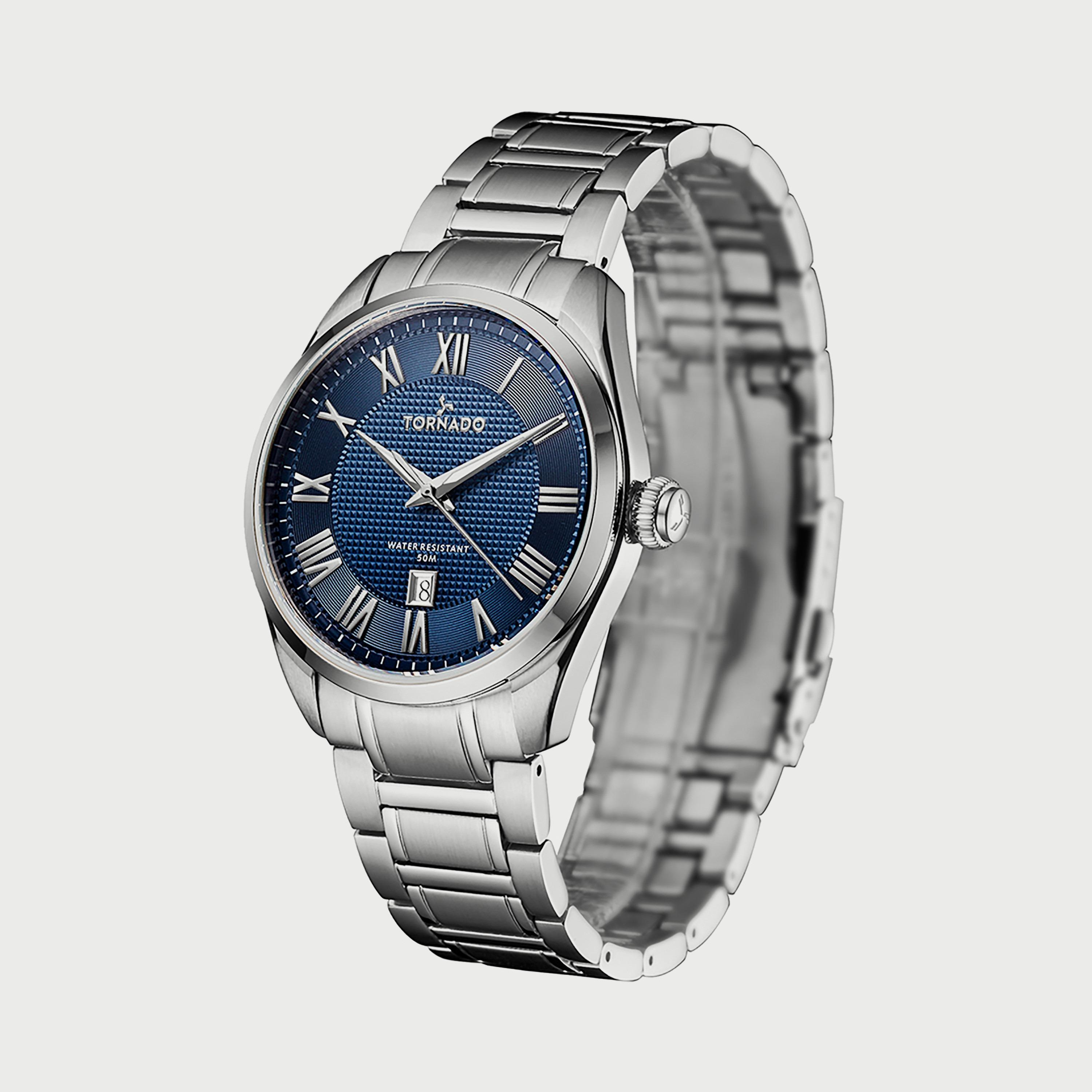 Tornado Men's Silver Analog Stainless Steel Strap Watch T8007-SBSN-men-watchesandjewellery-watches-image-2