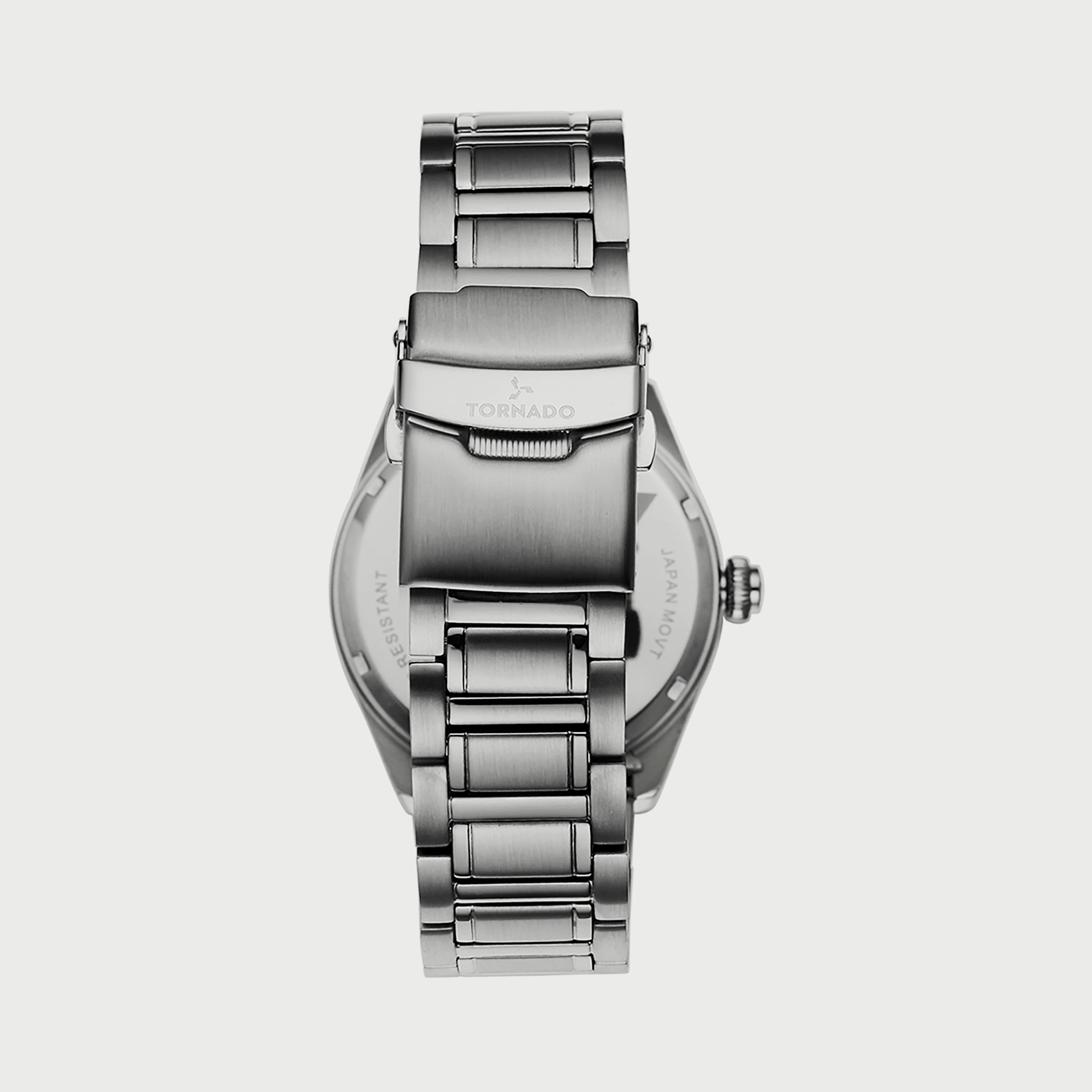 Tornado Men's Silver Analog Stainless Steel Strap Watch T8007-SBSN-men-watchesandjewellery-watches-image-3