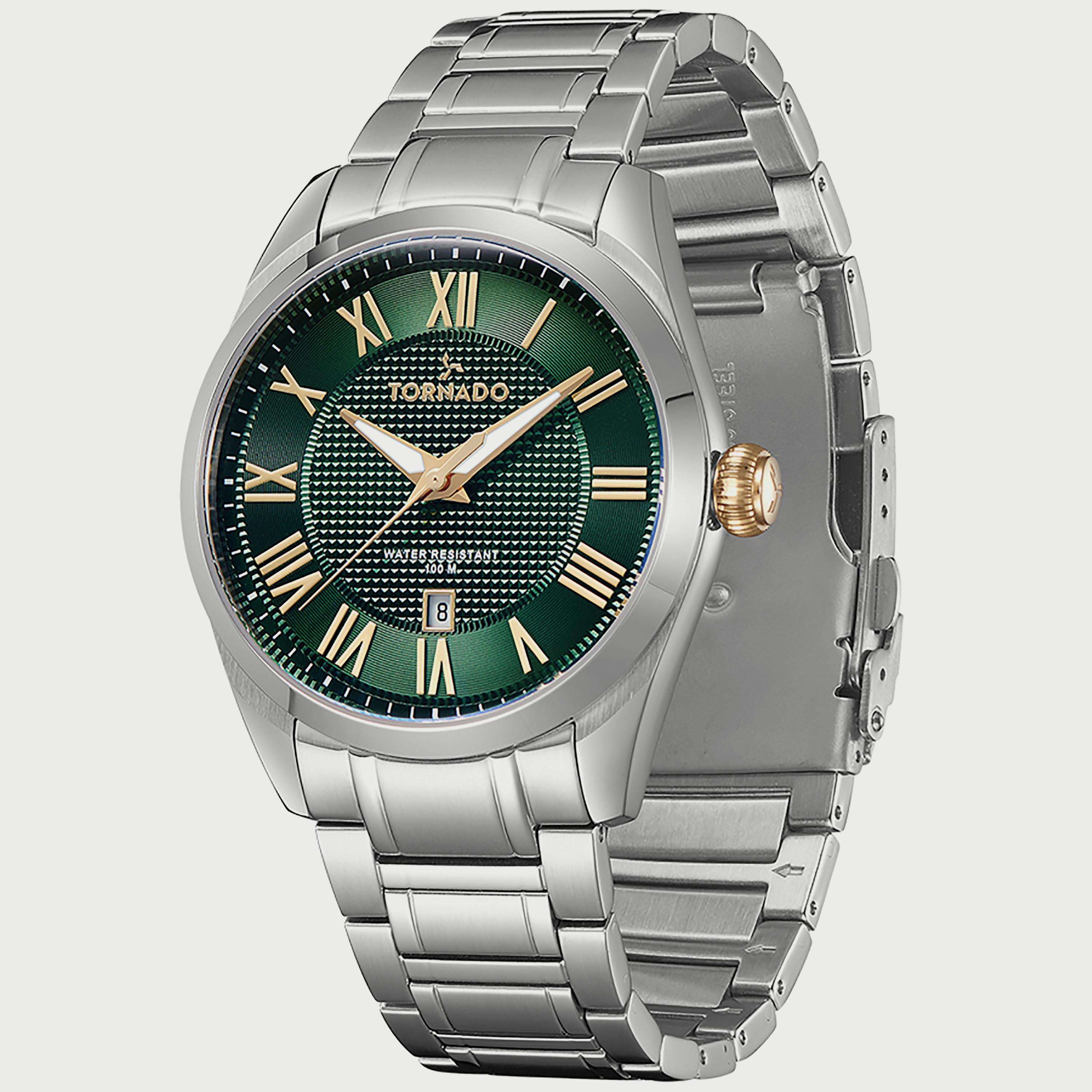 ساعة تورنادو للرجال بسوار من الستانلس ستيل باللون الفضي T8007-SBSHG-men-watchesandjewellery-watches-image-2