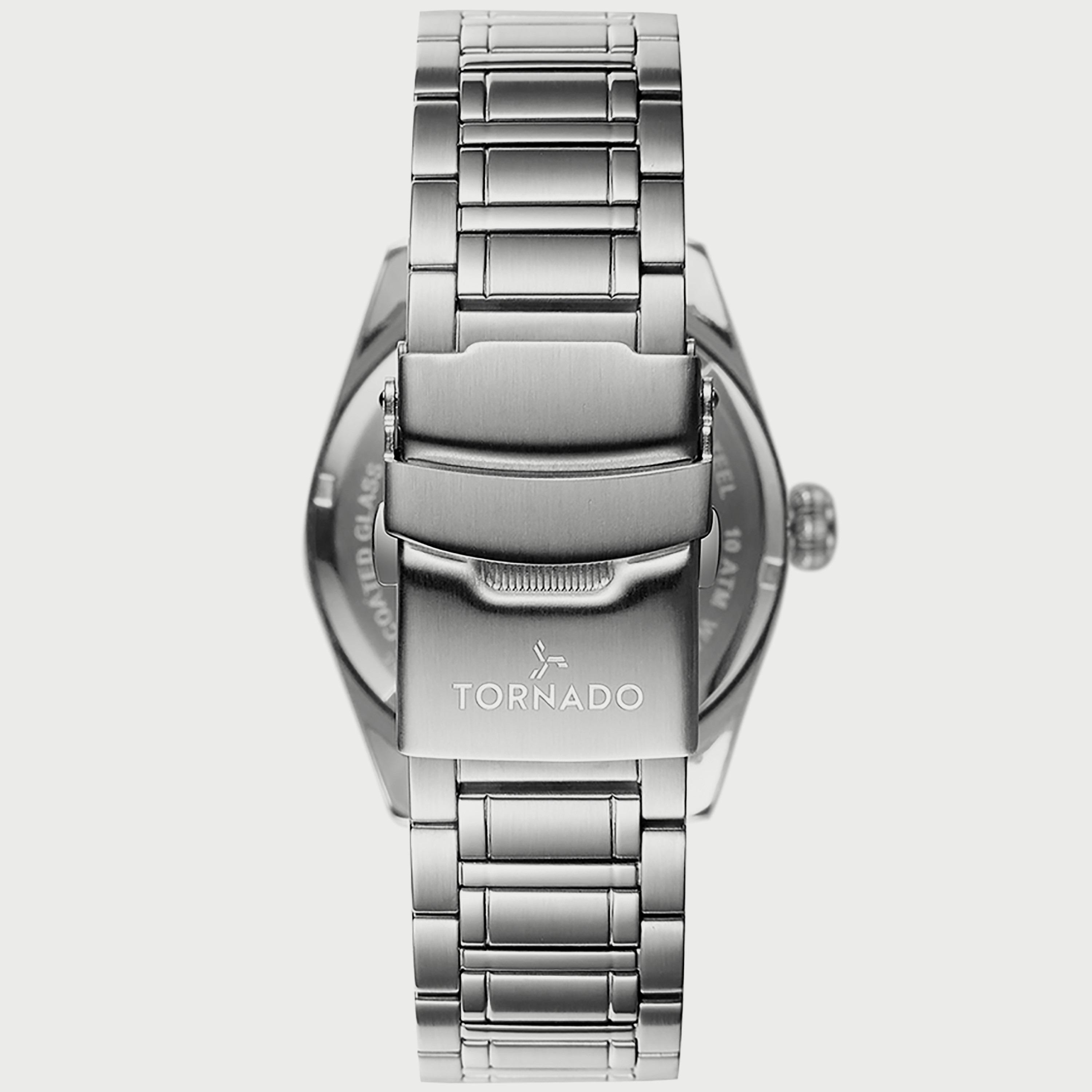 ساعة تورنادو للرجال بسوار من الستانلس ستيل باللون الفضي T8007-SBSW-men-watchesandjewellery-watches-image-3