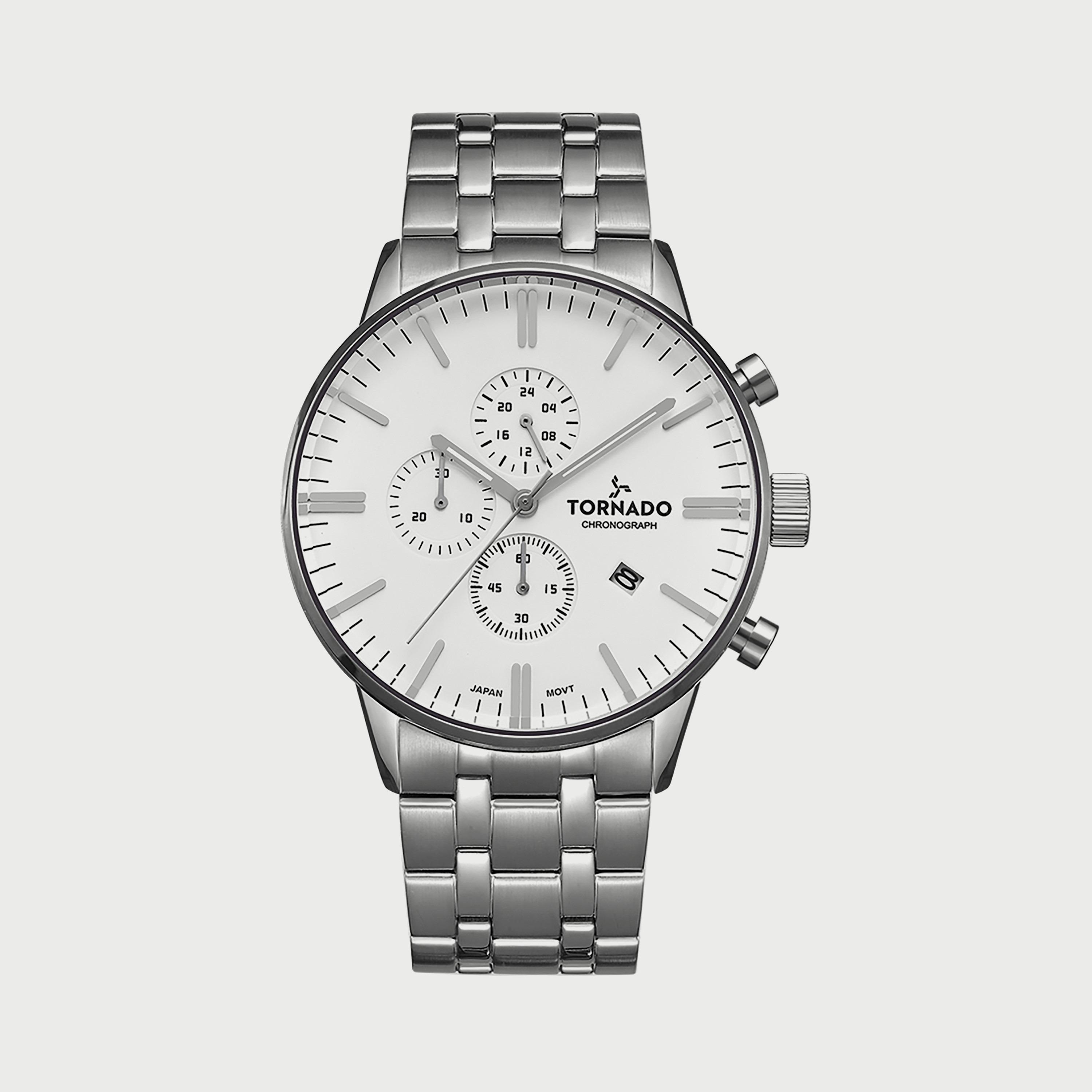  T6102-SBSS ساعة كرونوغراف للرجال من تورنيدو بسوارفضي من الستانلس ستيل -men-watchesandjewellery-watches-image-1