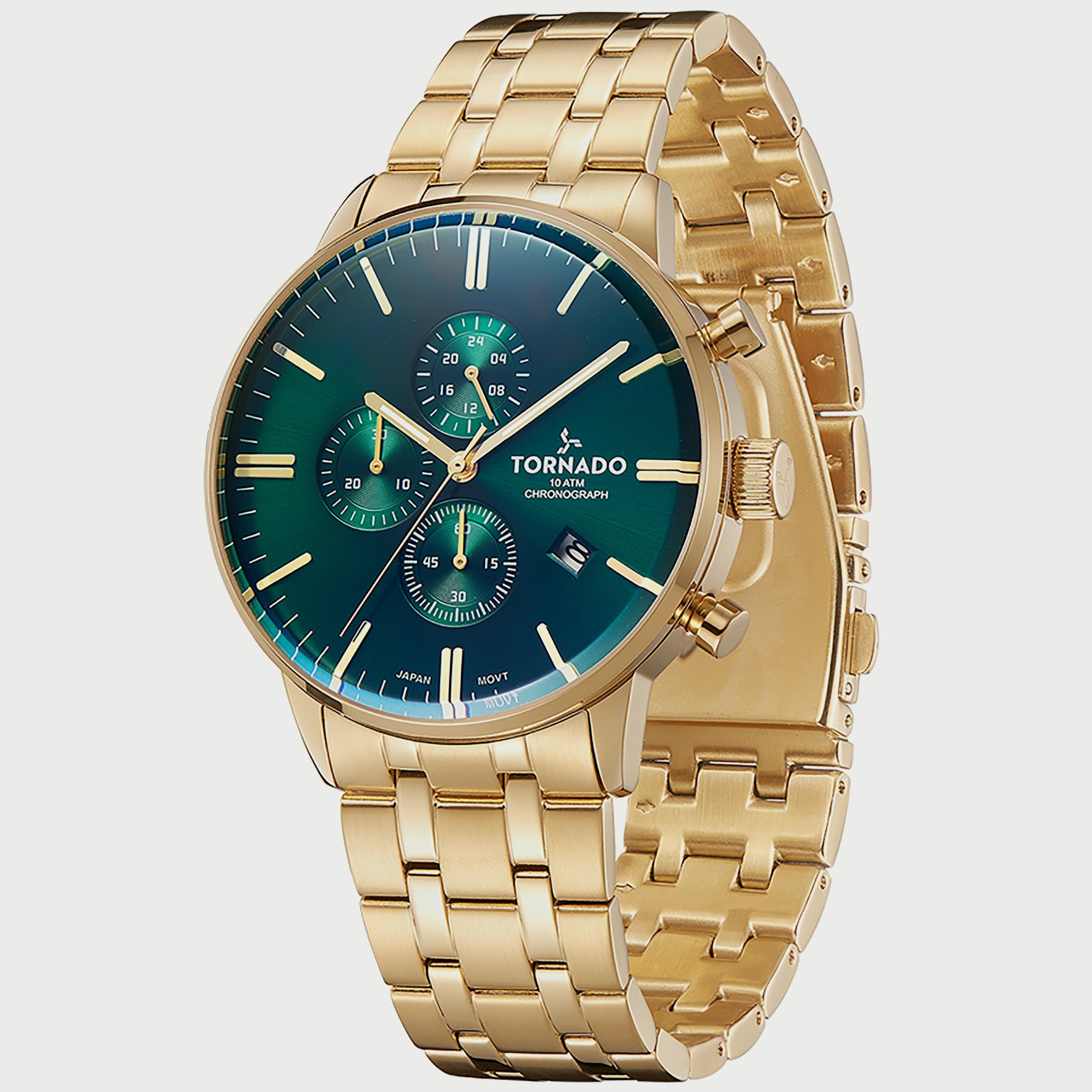  T6102-GBGH ساعة كرونوغراف للرجال من تورنيدو بسوار ذهبي من الستانلس ستيل -men-watchesandjewellery-watches-image-2