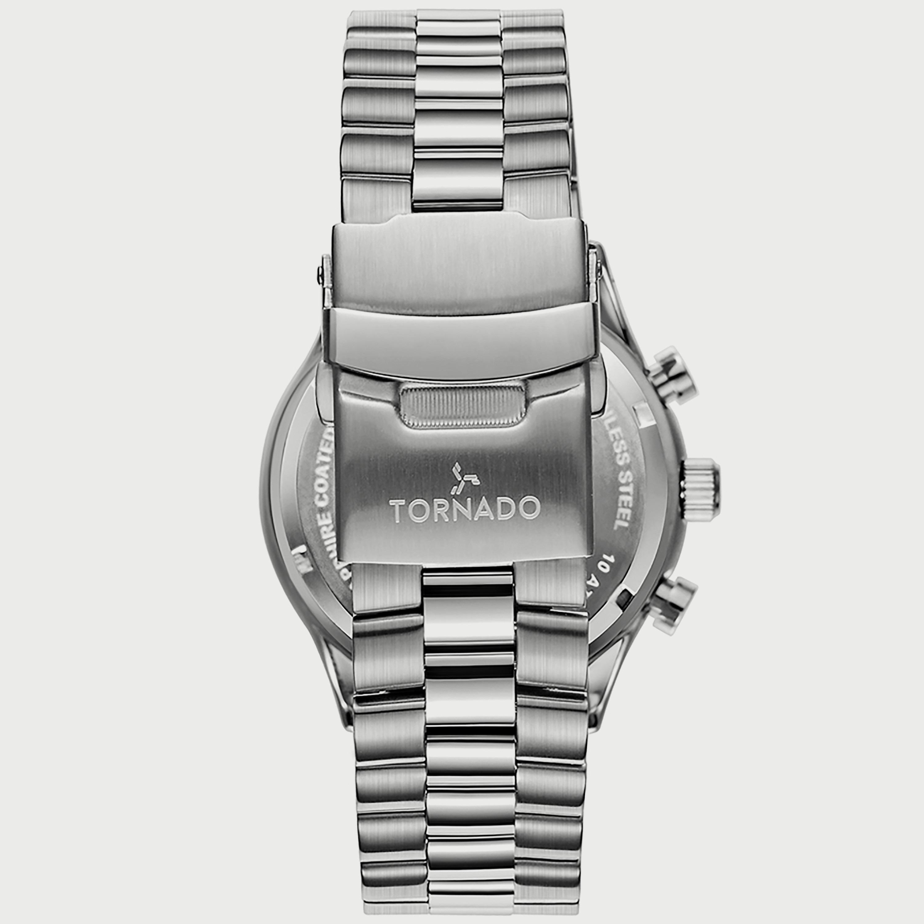 Tornado Men's Silver Chronograph Stainless Steel Strap Watch T6106B-SBSX-men-watchesandjewellery-watches-image-3