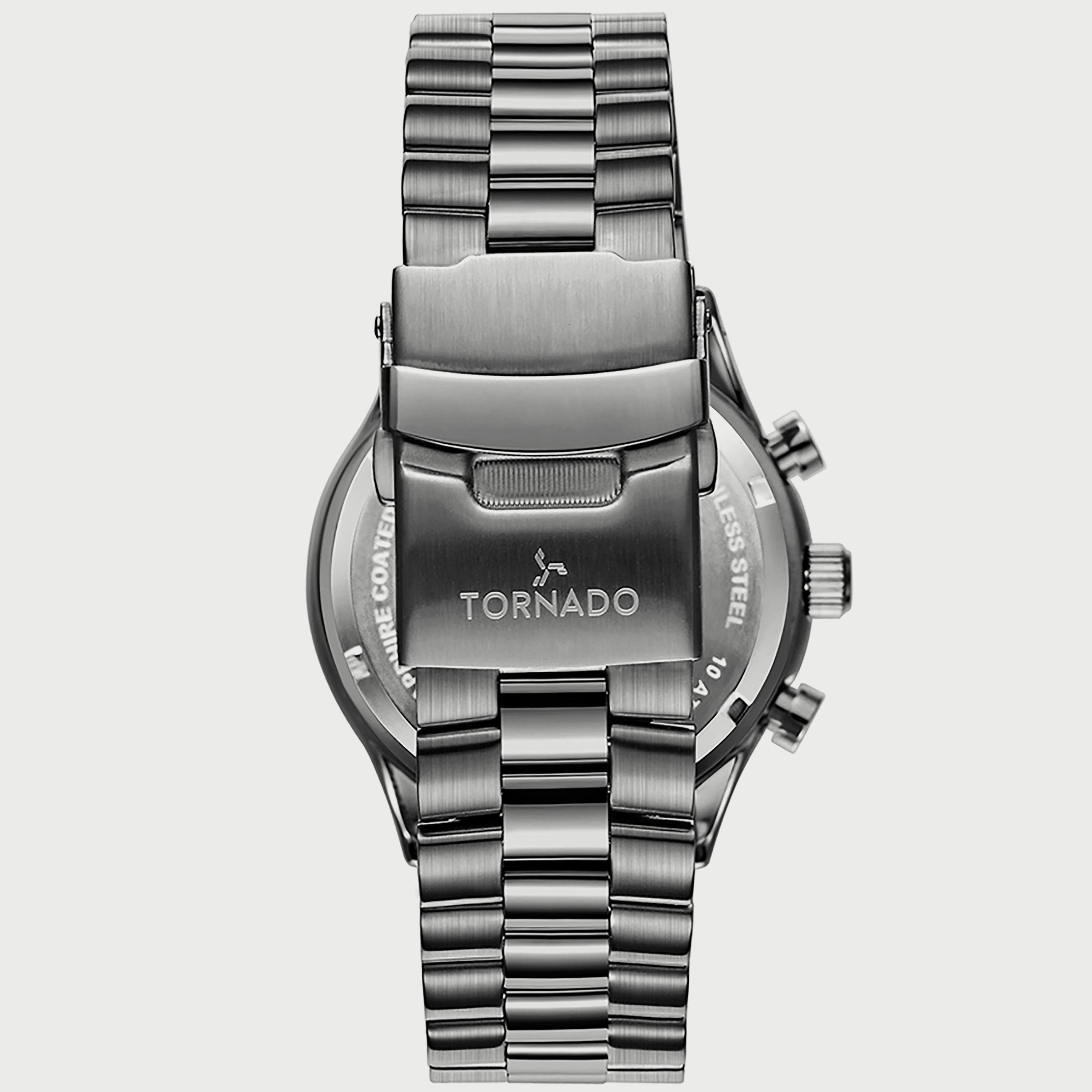  T6106B-XBXH ساعة كرونوغراف للرجال من تورنيدو بسوار اللون الرمادي المعدني من الستانلس ستيل -men-watchesandjewellery-watches-image-3