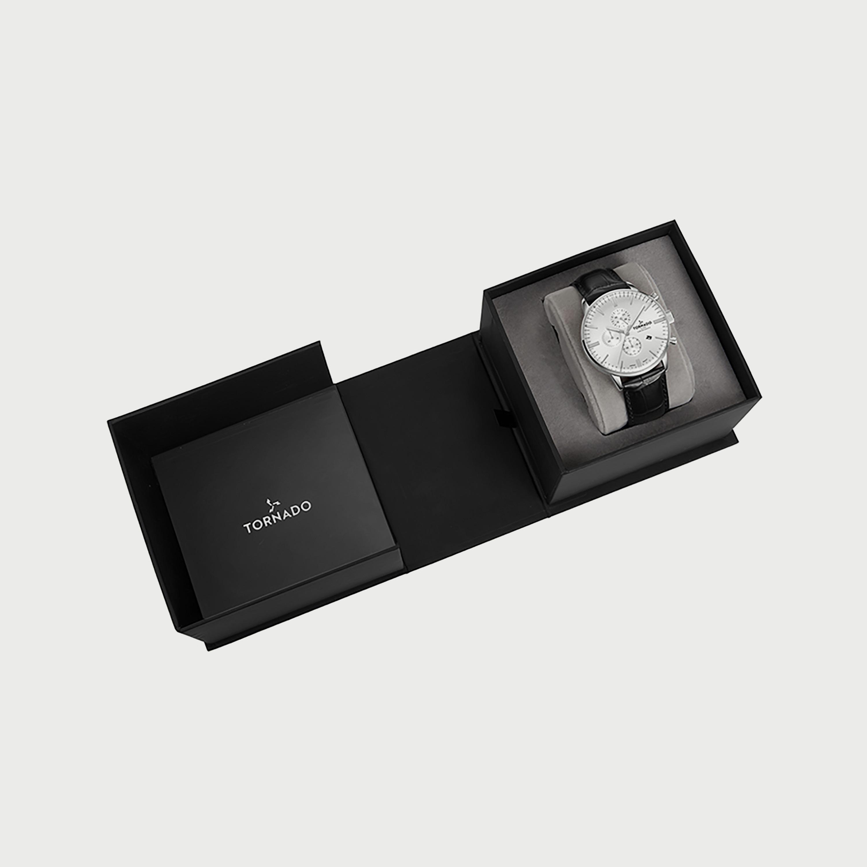  T6102-SLBW ساعة كرونوغراف للرجال من تورنيدو بسوار جلدي أسود-men-watchesandjewellery-watches-image-4