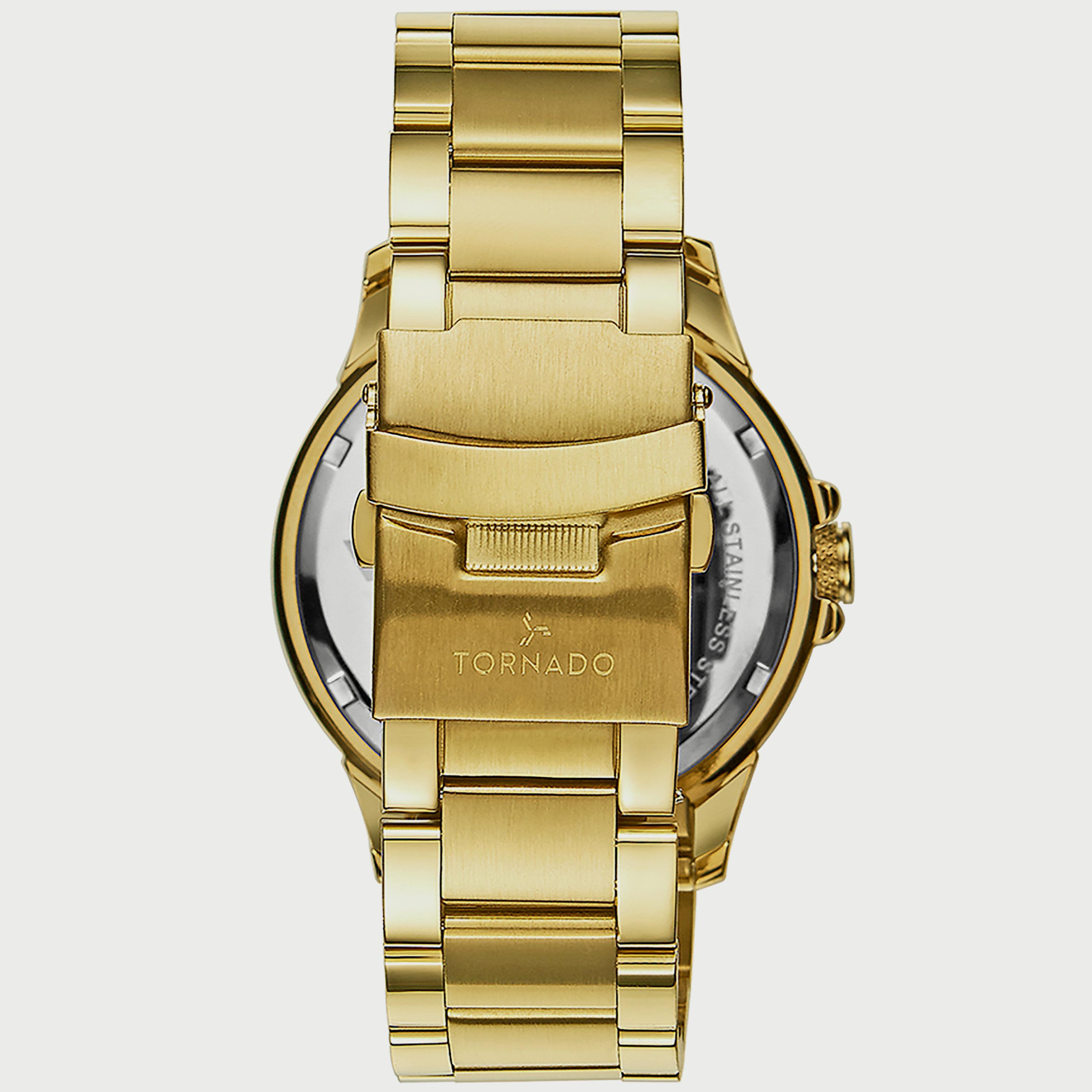 ساعة تورنادو للرجال بسوار من الستانلس ستيل باللون الذهبي T6107-GBGC-men-watchesandjewellery-watches-image-3