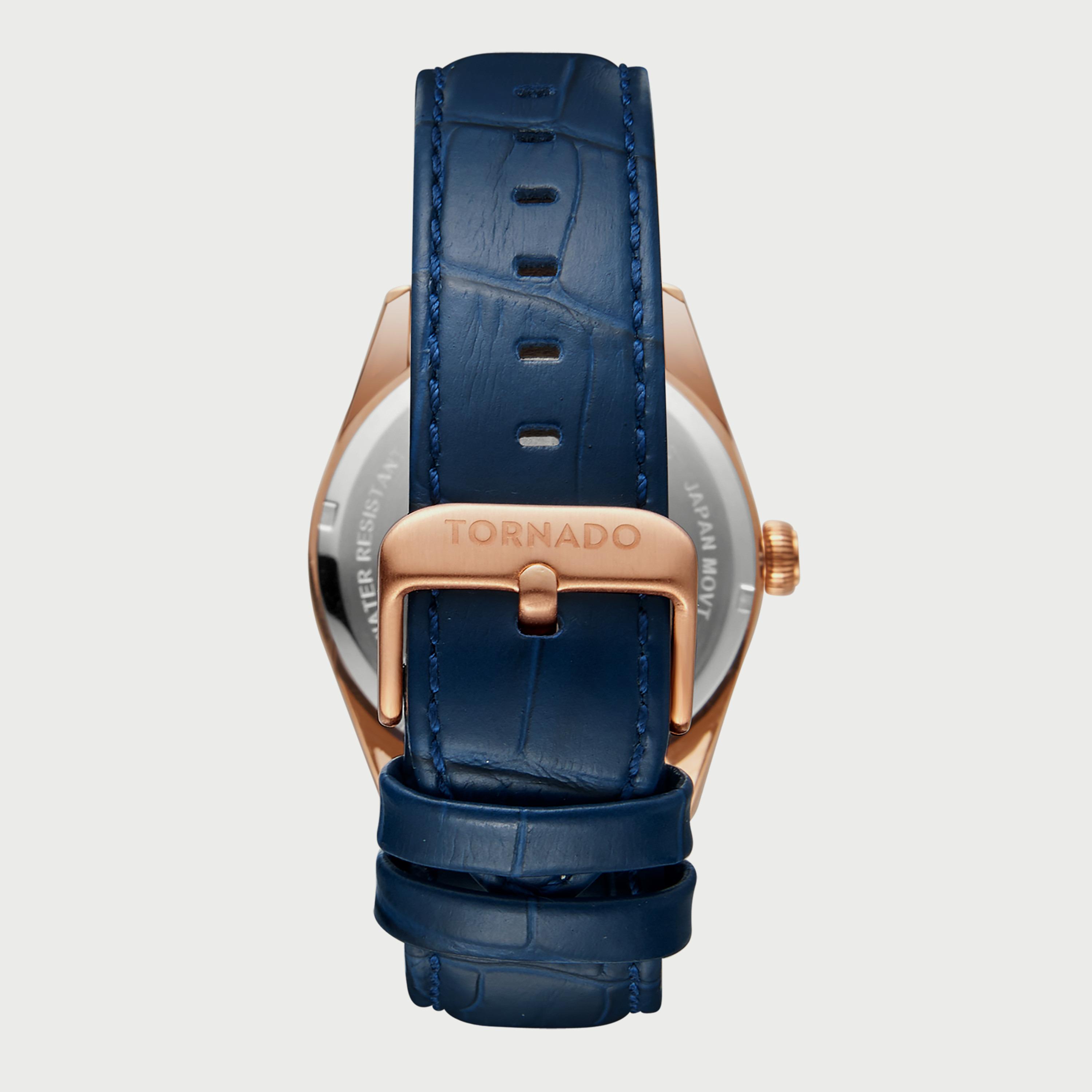 Tornado Men's Blue Analog Leather Strap Watch T8007-RLNN-men-watchesandjewellery-watches-image-3