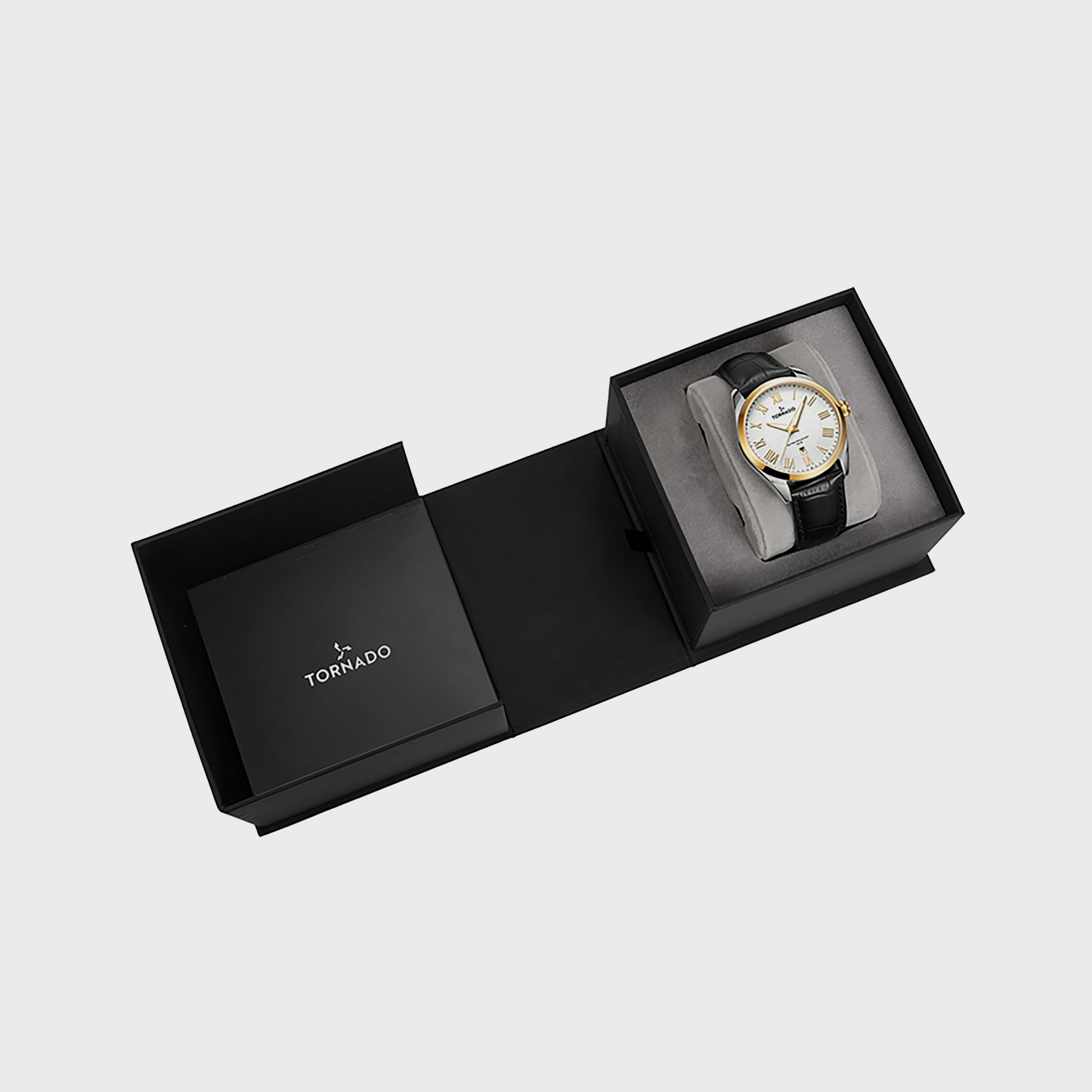 ساعة تورنادو للرجال بسوار جلدي أسود T8007-SLBWG-men-watchesandjewellery-watches-image-4