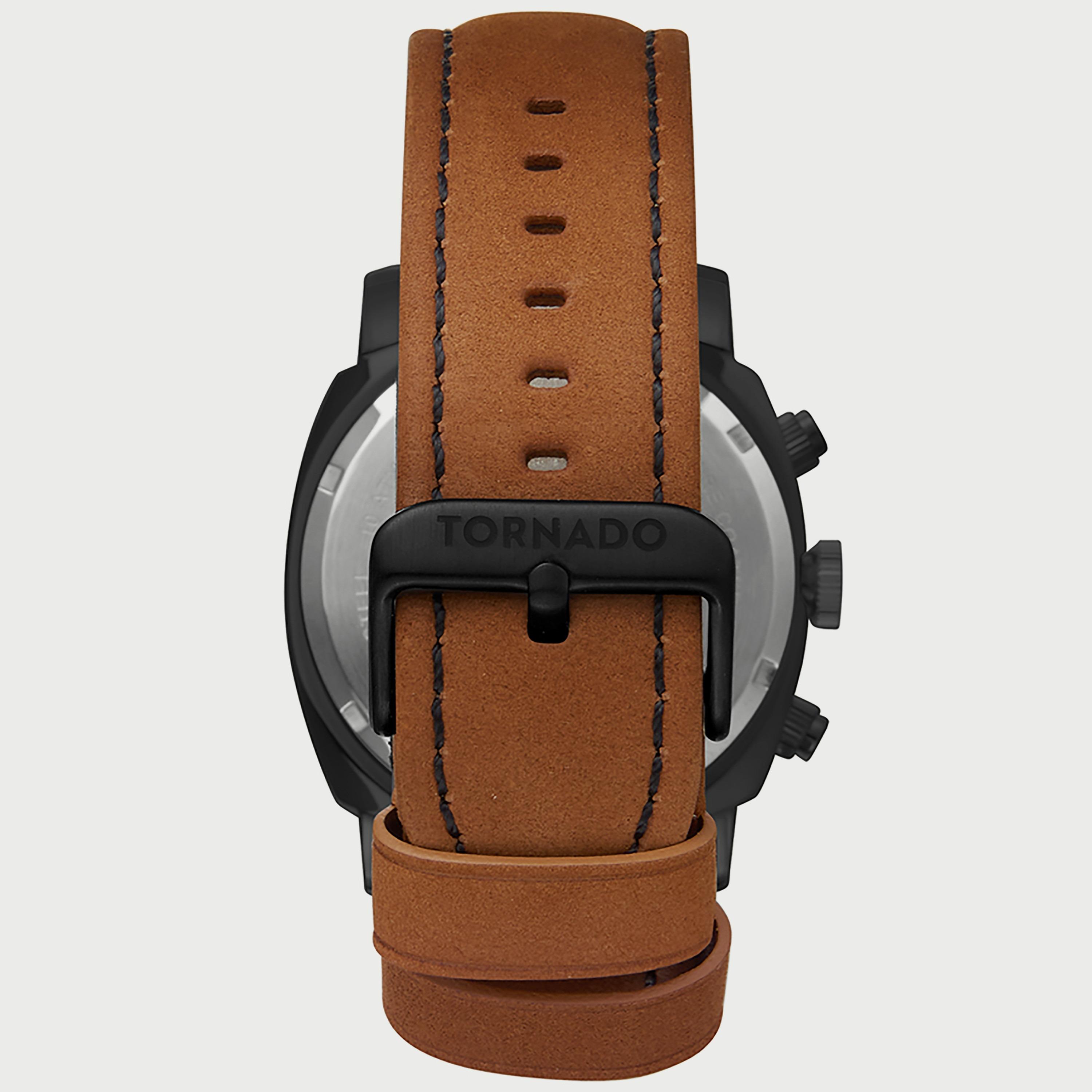 Tornado Men's Brown Chronograph Leather Strap Watch T9102-BLEB-men-watchesandjewellery-watches-image-3