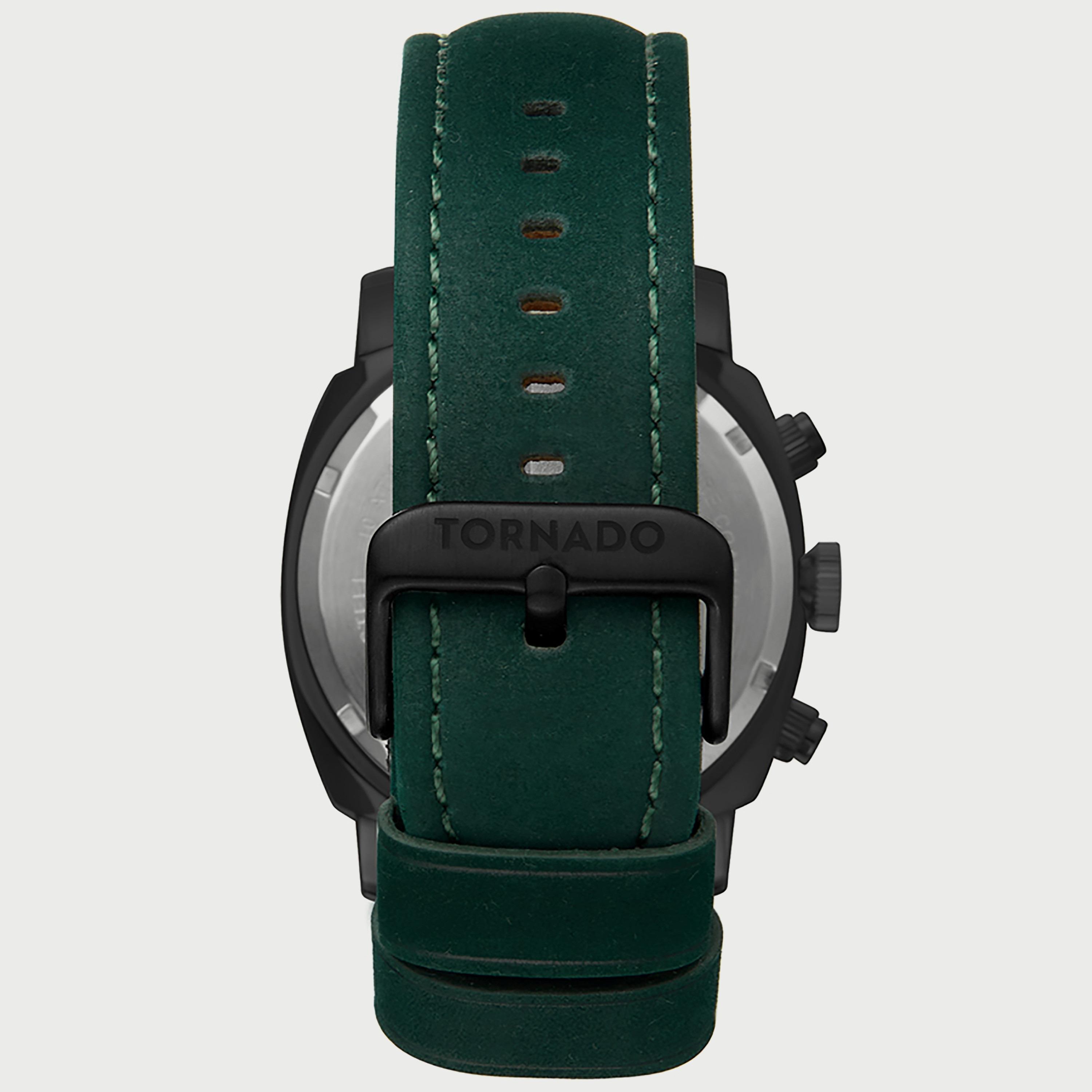 Tornado Men's Green Chronograph Leather Strap Watch T9102-BLHH-men-watchesandjewellery-watches-image-3