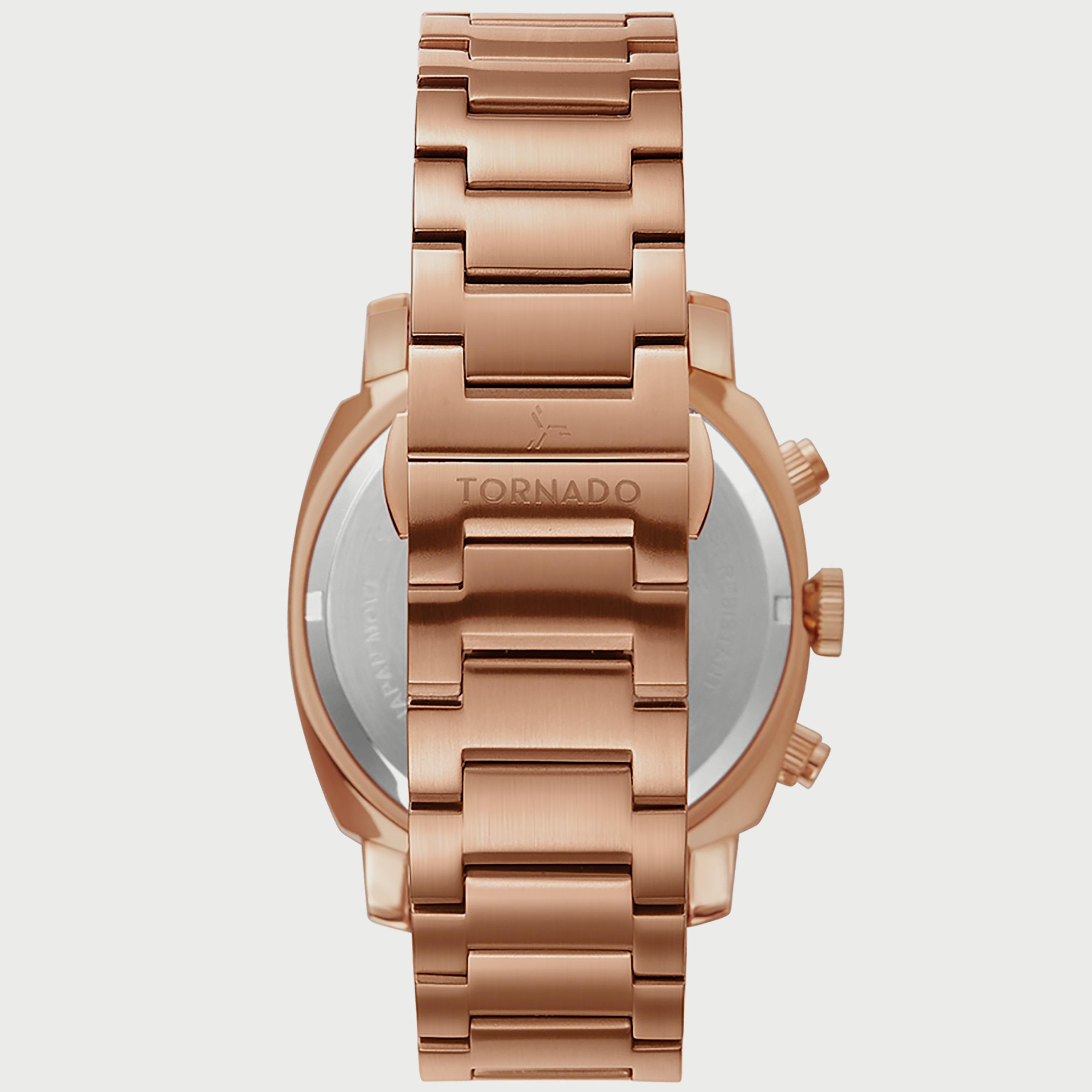  T9102B-RBKN ساعة كرونوغراف للرجال من تورنيدو بسوار ذهبي الوردي من الستانلس ستيل -men-watchesandjewellery-watches-image-3