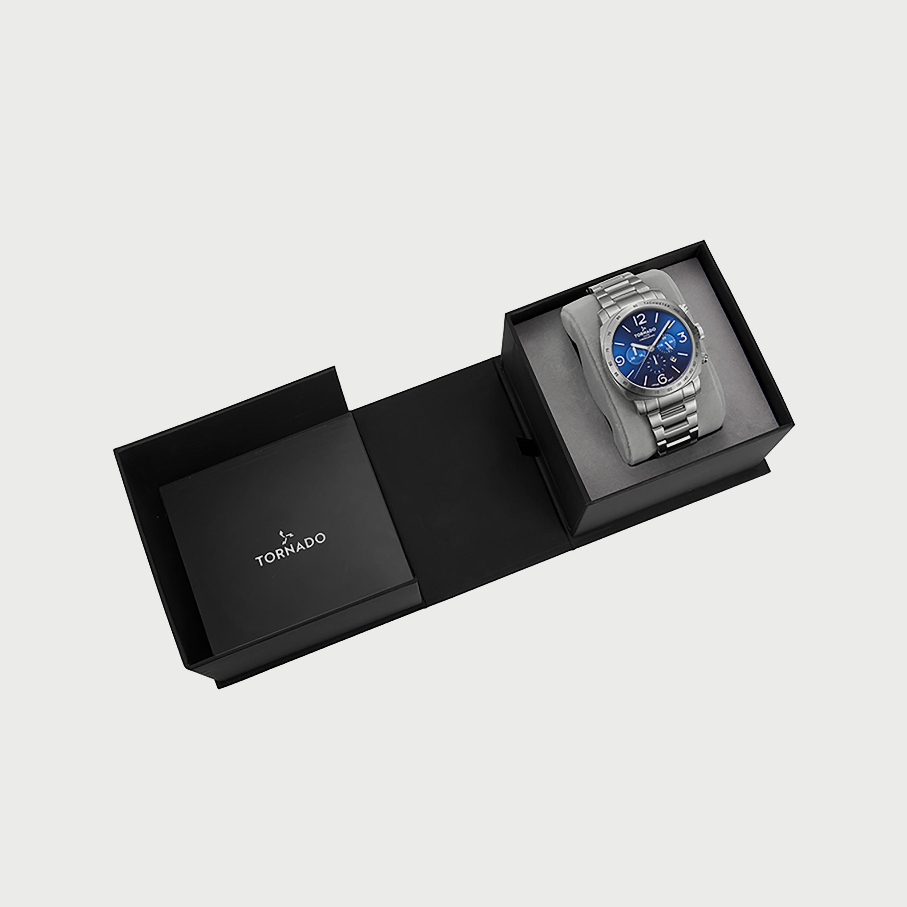 ساعة تورنادو للرجال كرونوغراف فضي بسوار ستانلس ستيل T9102B-SBSN-men-watchesandjewellery-watches-image-4