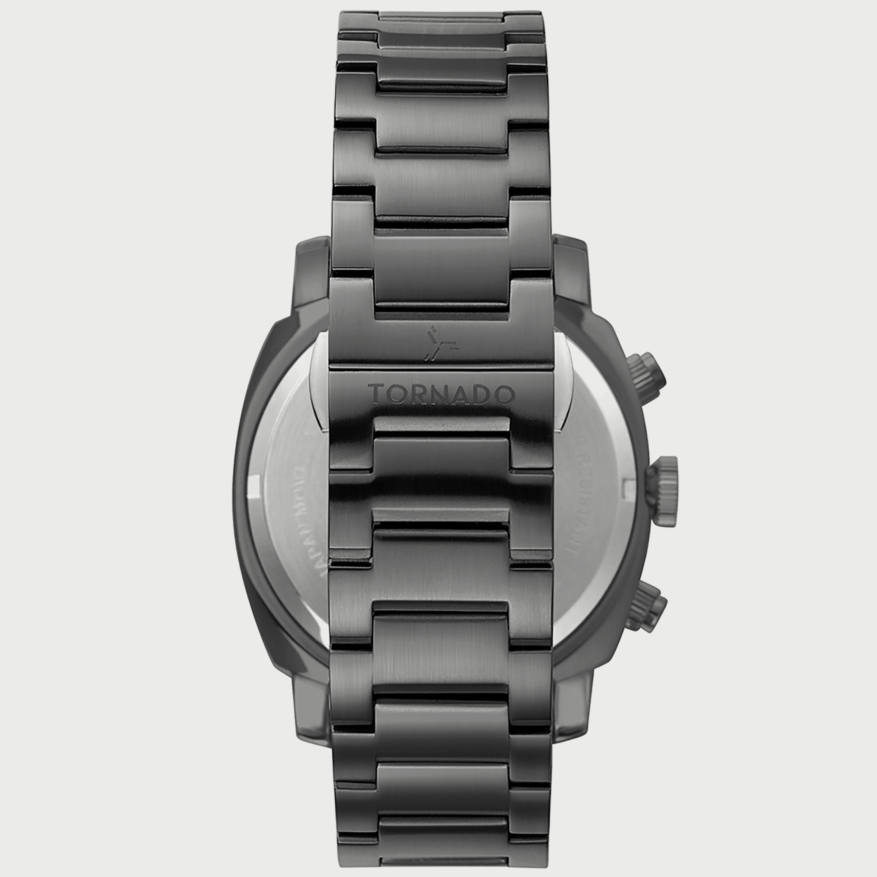  T9102B-XBXB ساعة كرونوغراف للرجال من تورنيدو بسوار اللون الرمادي المعدني من الستانلس ستيل -men-watchesandjewellery-watches-image-3