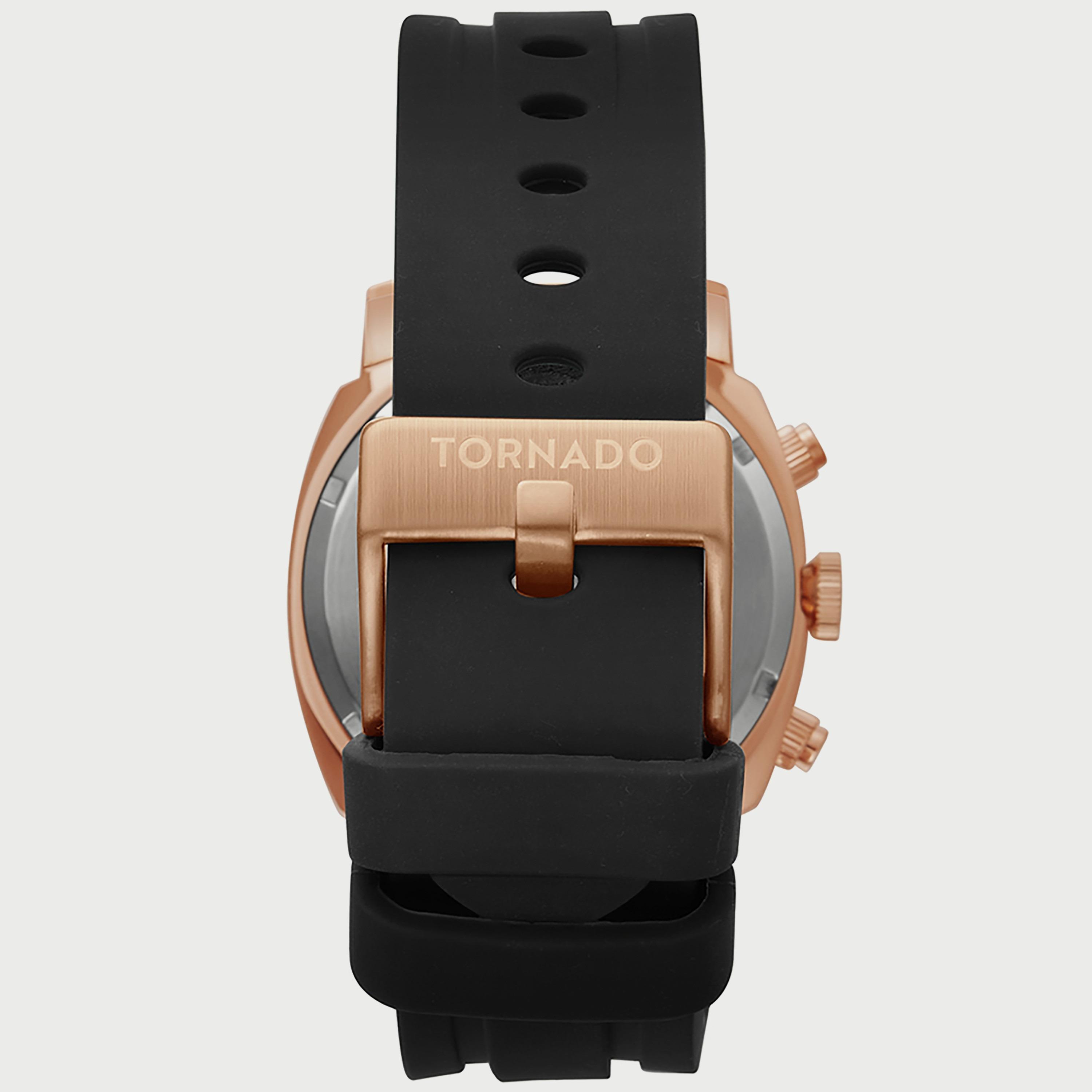  T9102-KSBN ساعة كرونوغراف للرجال من تورنيدو بسوار سليكون أسود-men-watchesandjewellery-watches-image-3