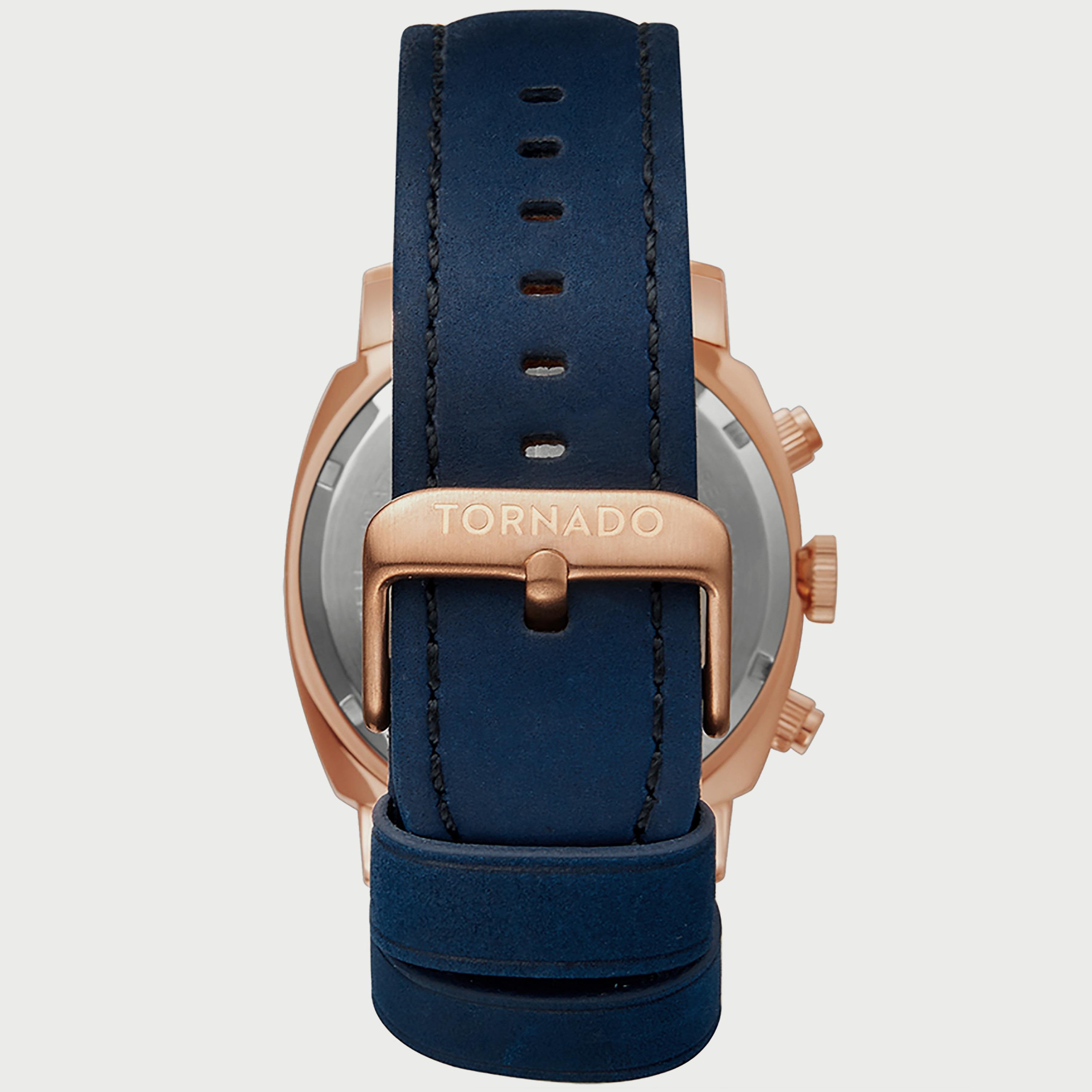 ساعة تورنادو للرجال كرونوغراف بسوار جلدي باللون الأزرق T9102-RLNN-men-watchesandjewellery-watches-image-3