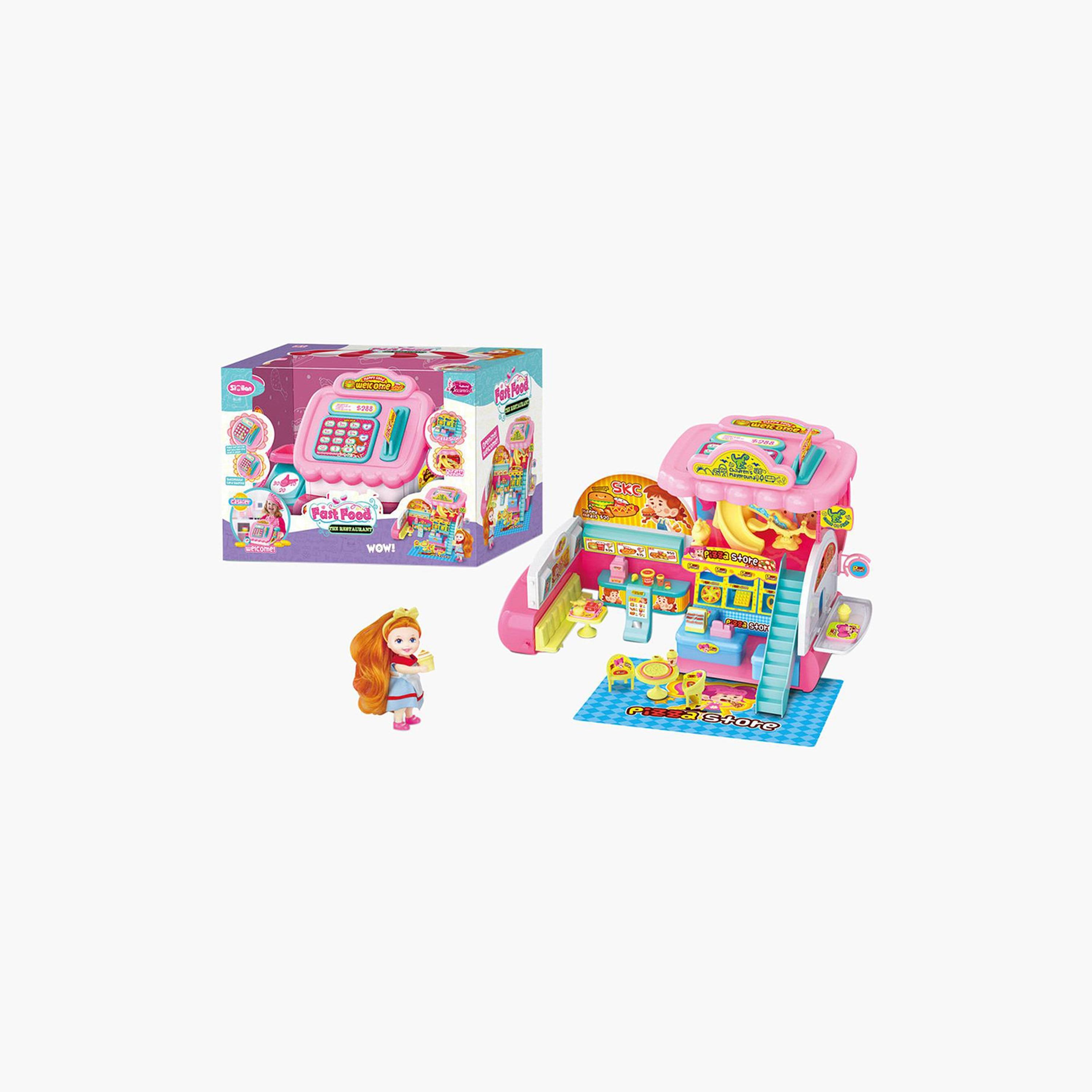 مجموعة ألعاب ماكينة تسجيل حساب المطعم من بسمة-toys-roleplay-supermarketandshoppingsets-image-1