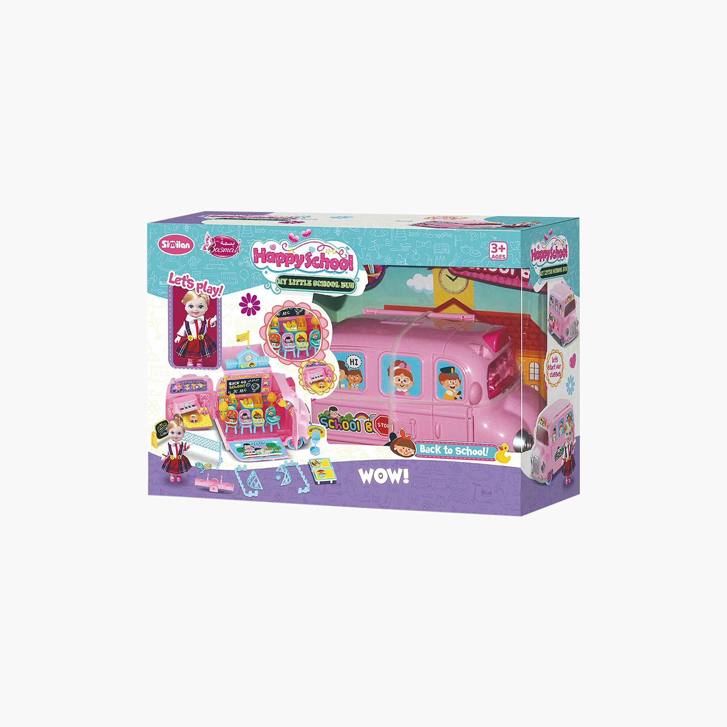 Basmah Happy School My Little School Bus Playset-toys-dollsandplaysets-dollplaysets-image-2