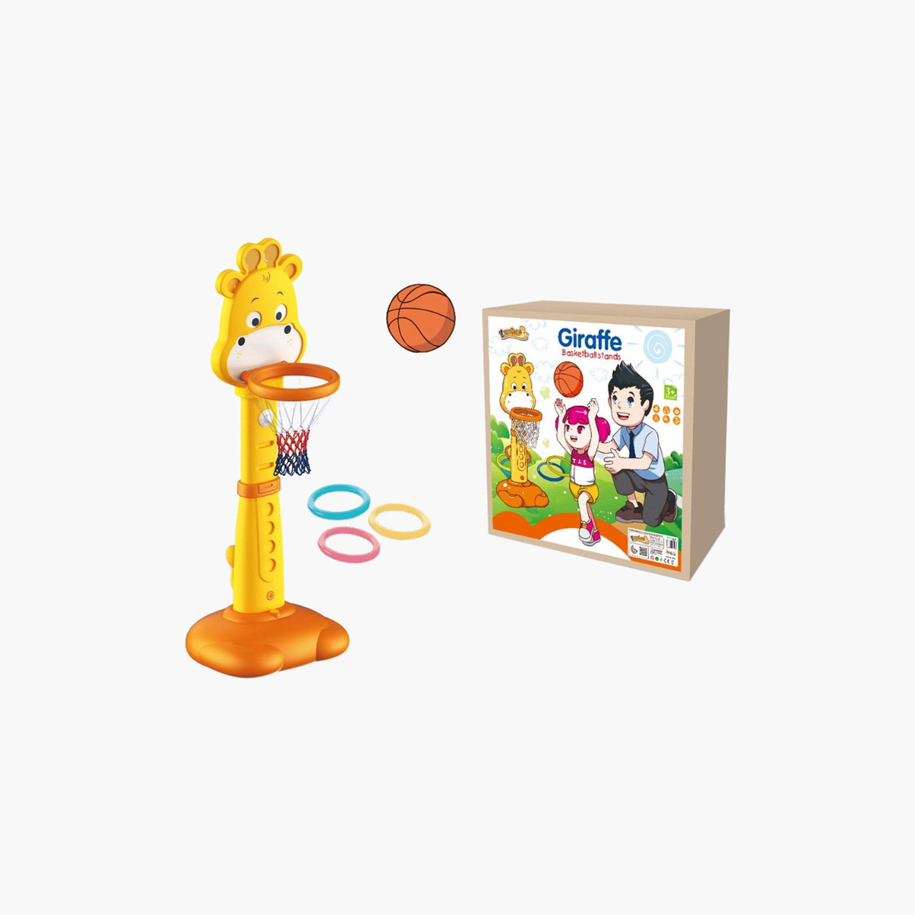 حامل كرة سلة بتصميم زرافة من فاميلي سنتر-toys-outdoor-sports-image-1