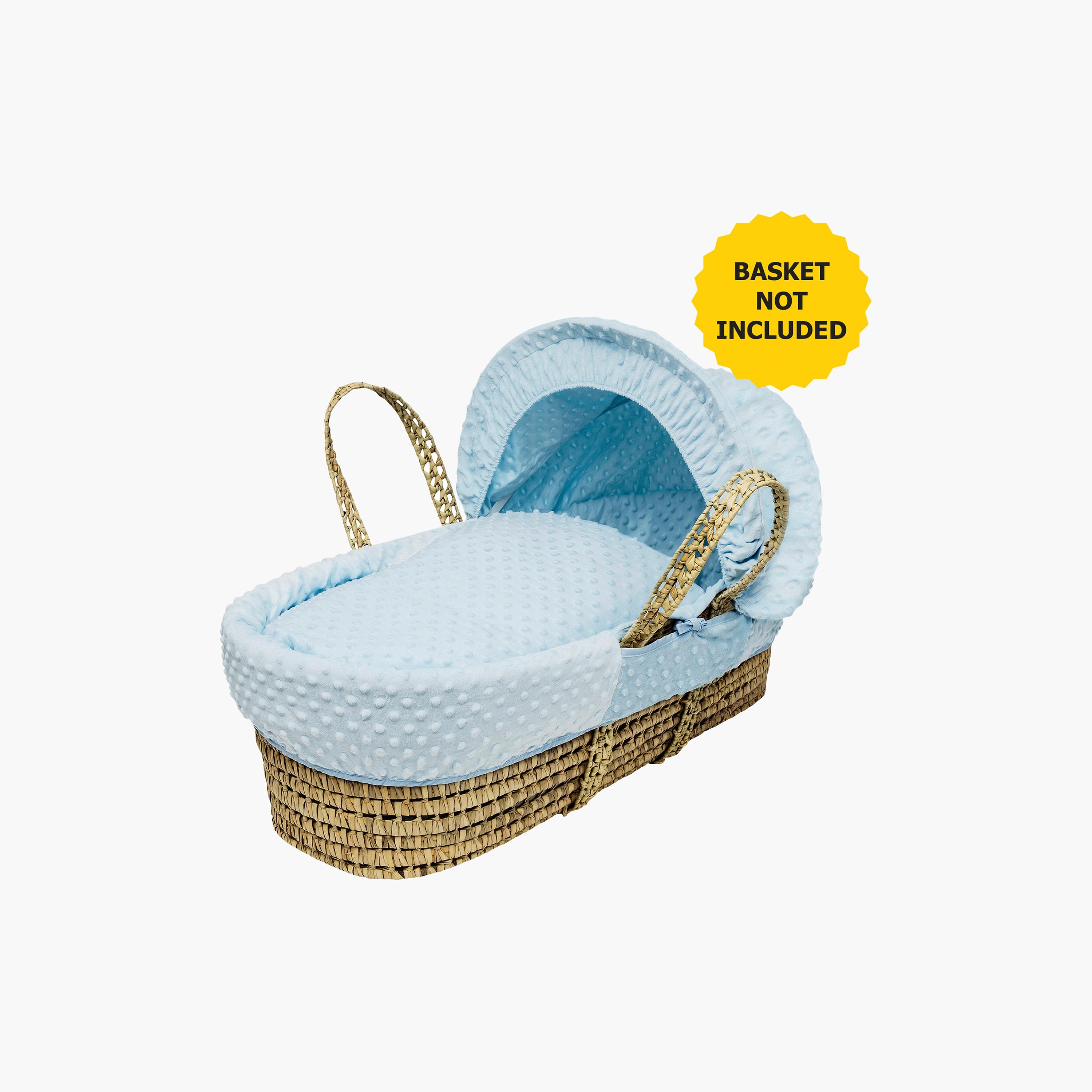 Moses basket shop covers blue