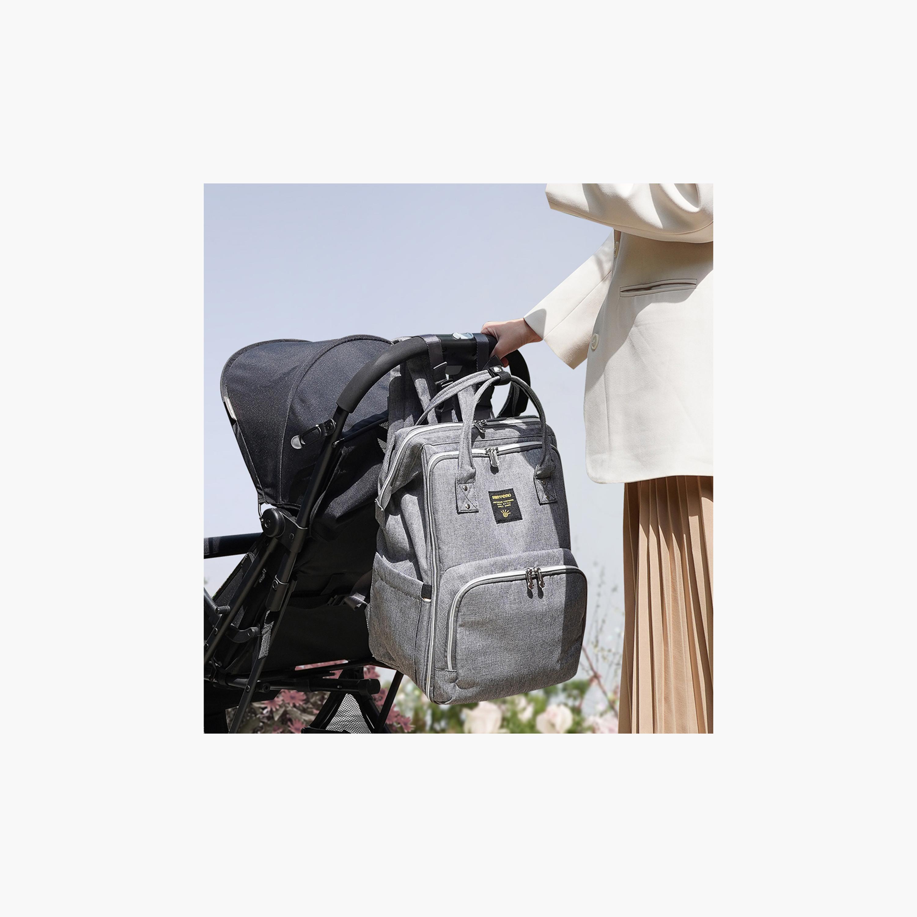 Sunveno Stylish Unicorn Print Diaper Travel Backpack with Stroller Straps and Changing Pad - XL-baby-gear-diaperbags-image-5