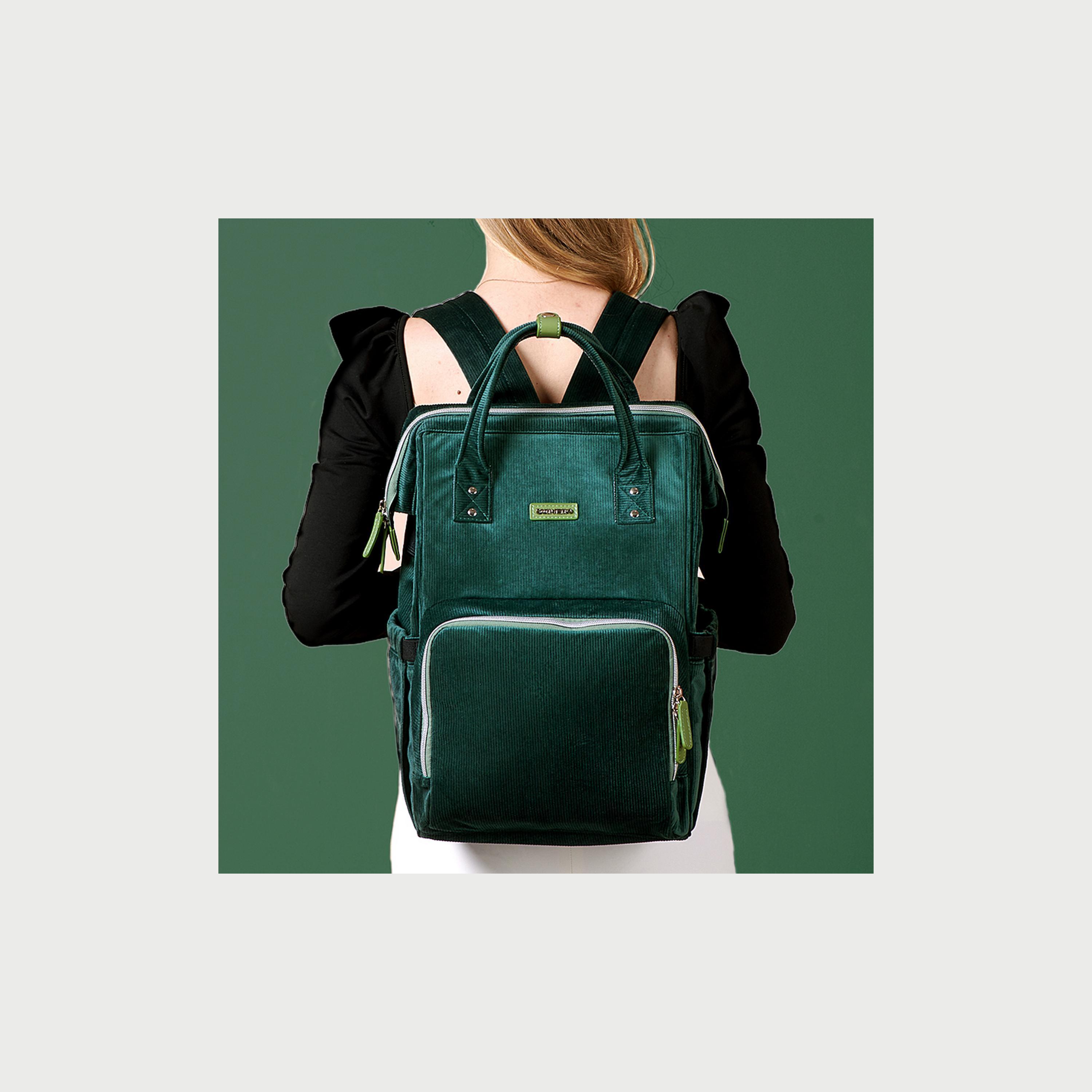 Sunveno Solid Corduroy Diaper Bag-baby-diapering-diaperbags-image-4