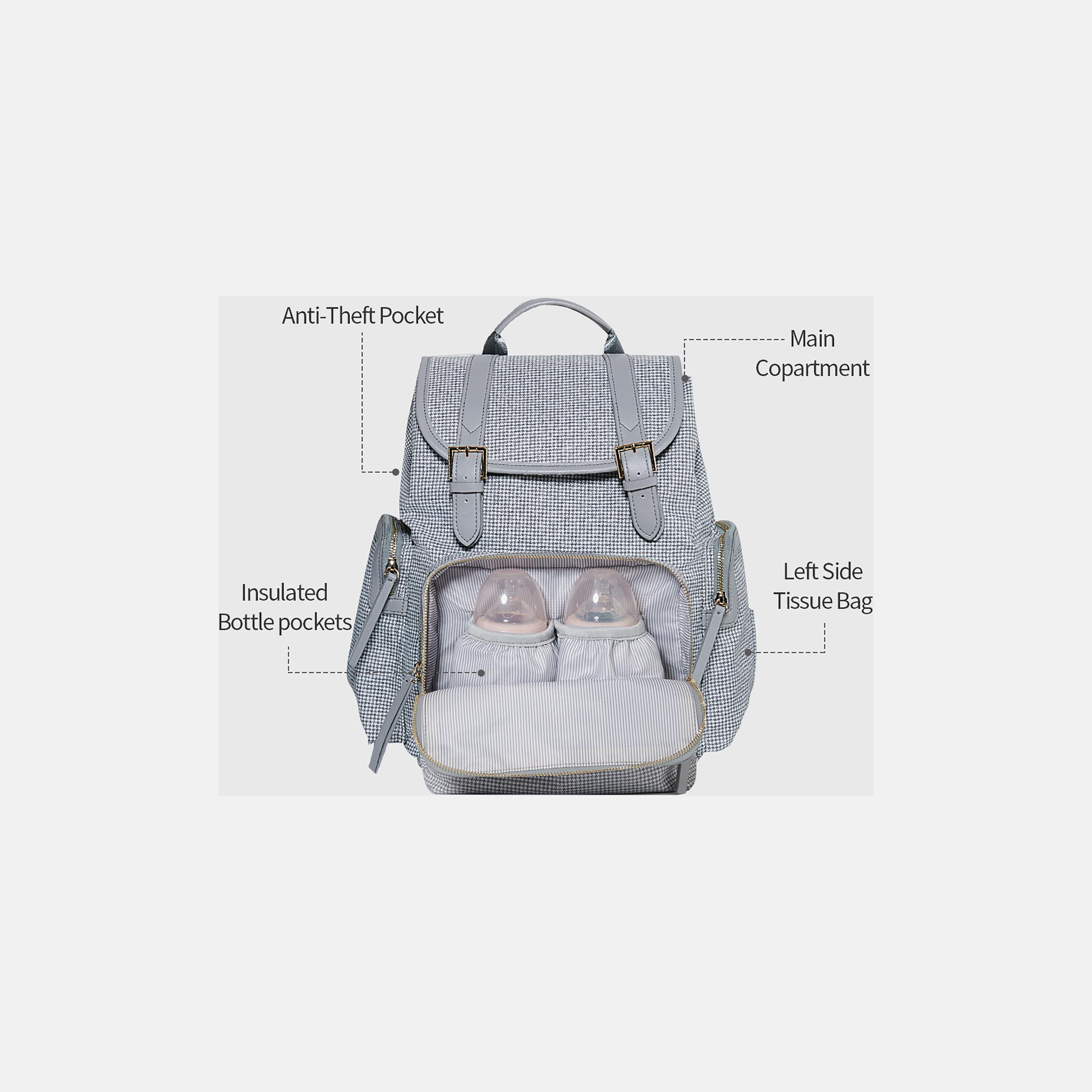 Sunveno Vouge Textured Diaper Bag-baby-diapering-diaperbags-image-3