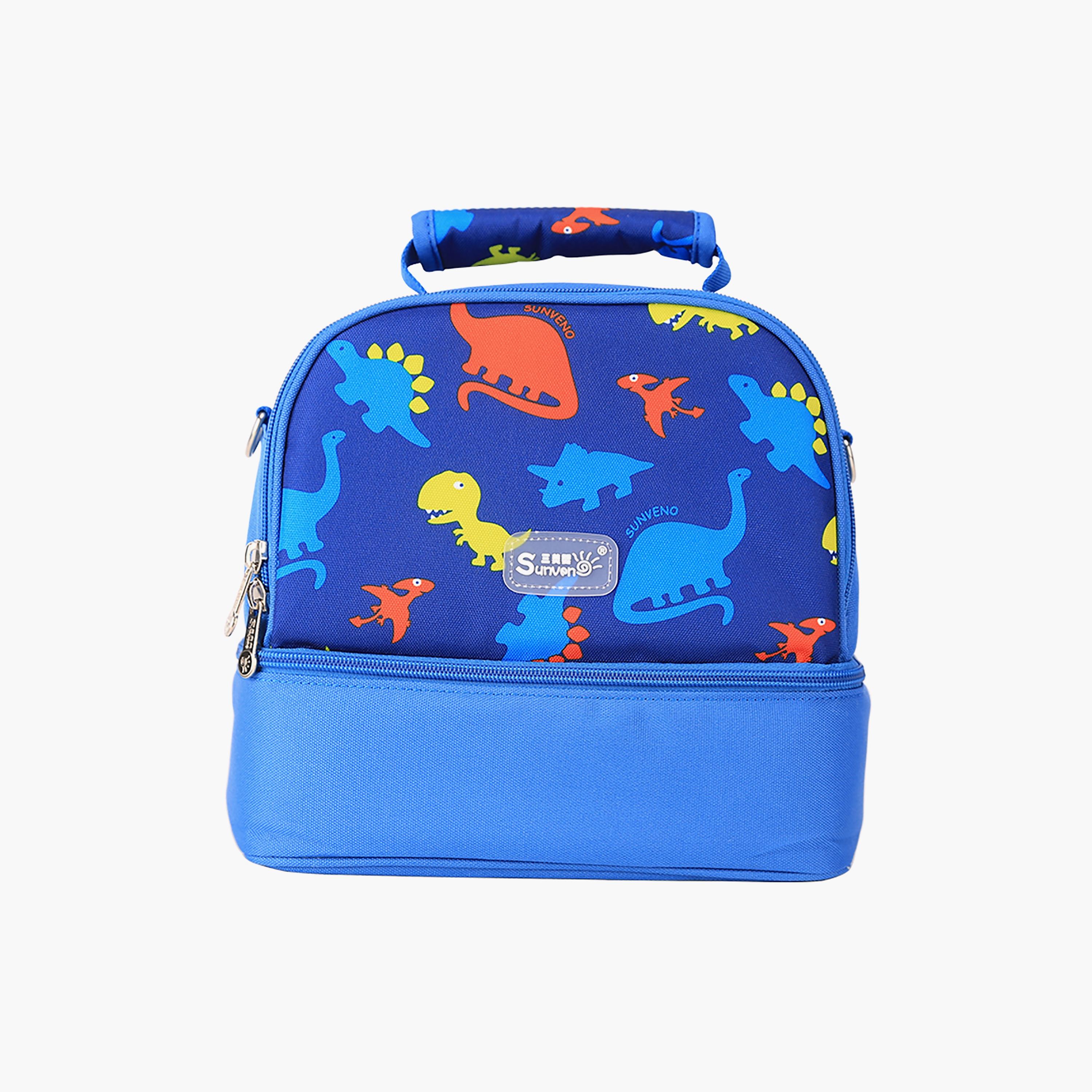 Sunveno Dinosaur Print Insulated Bottle and Lunch Bag-school-lunchessentials-lunchbags-image-1