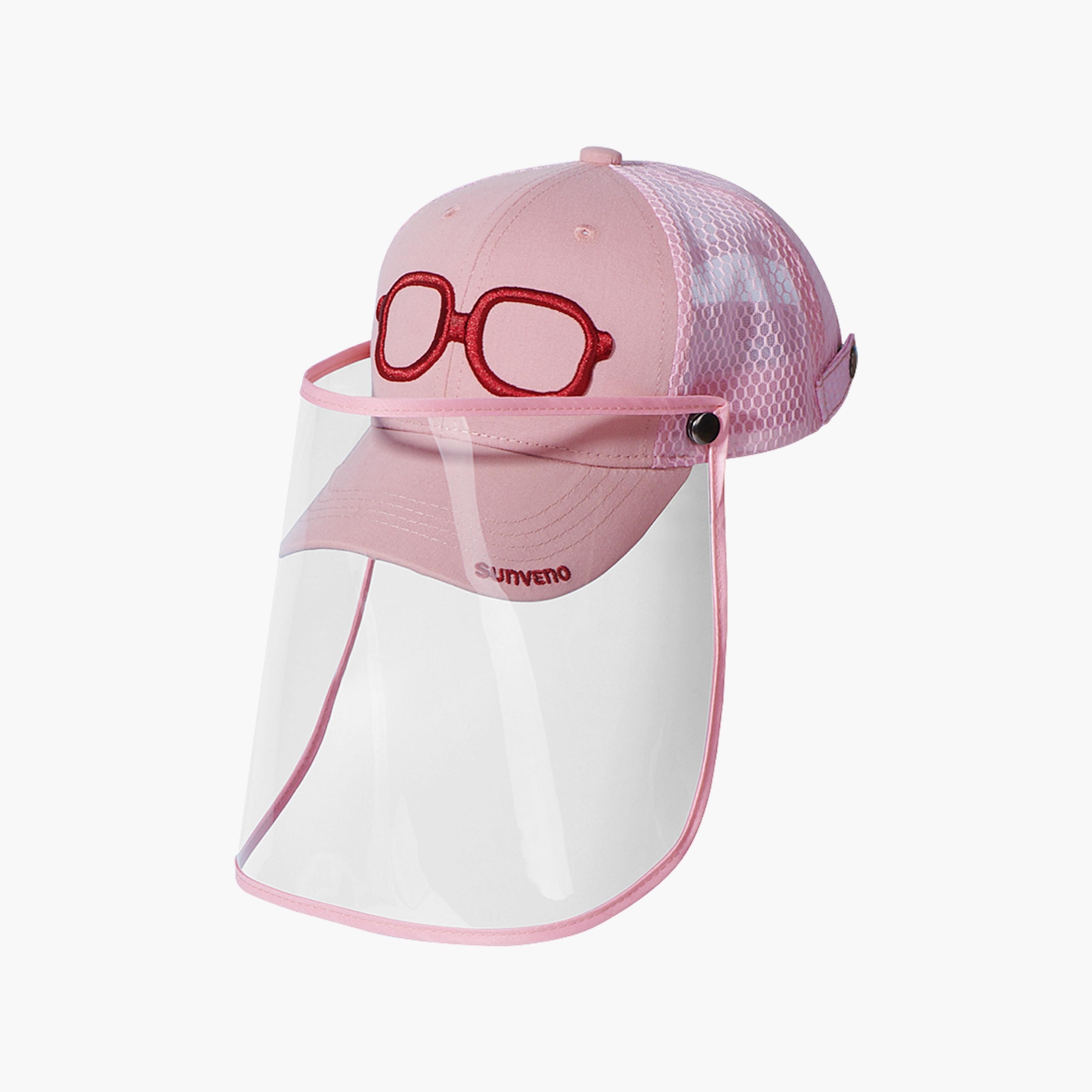 واقي وجه شفاف مع كاب مطرز من صنفينو-baby-healthandsafety-facemasks-image-1