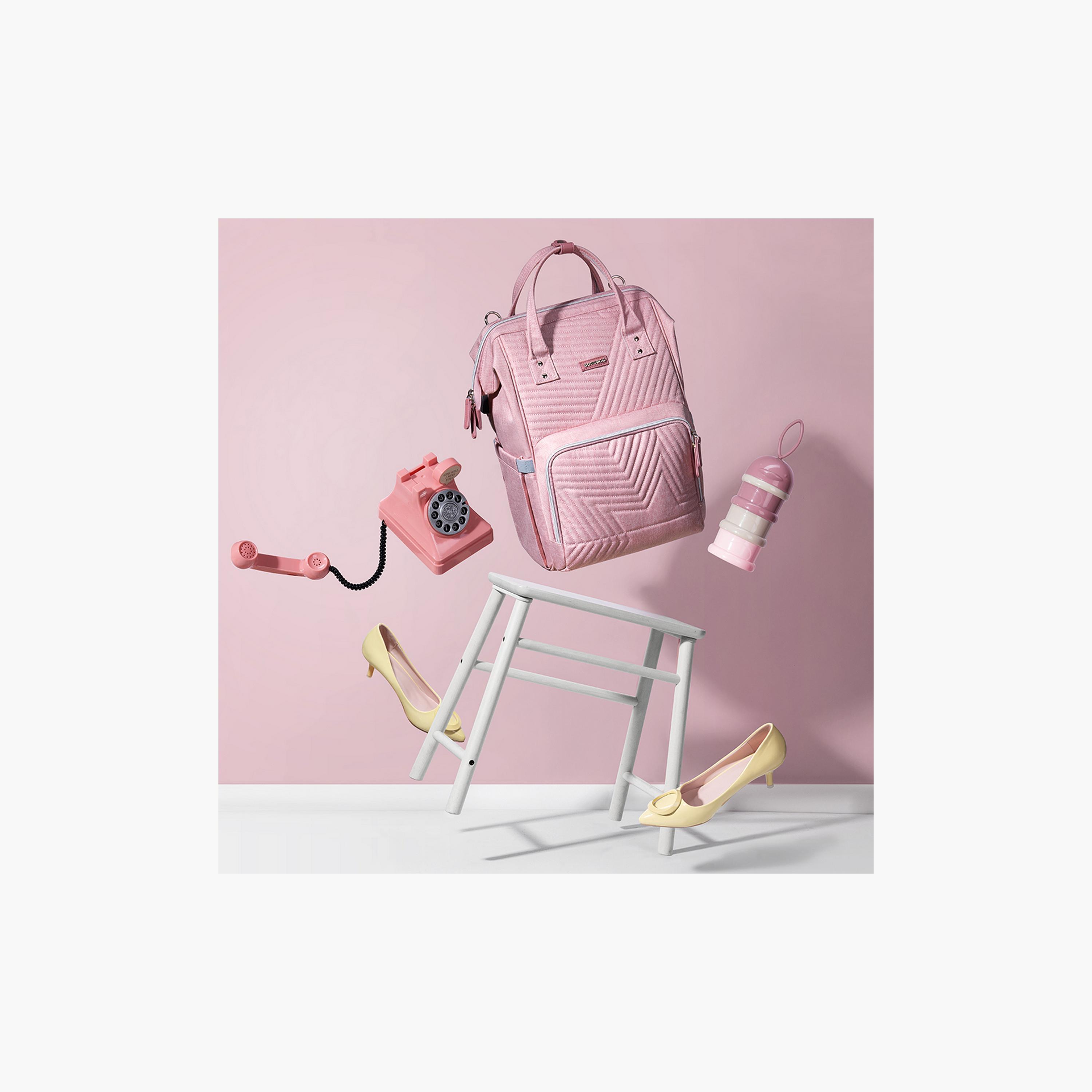 Sunveno Quilted Diaper Bag with Stroller Hooks-baby-diapering-diaperbags-image-3