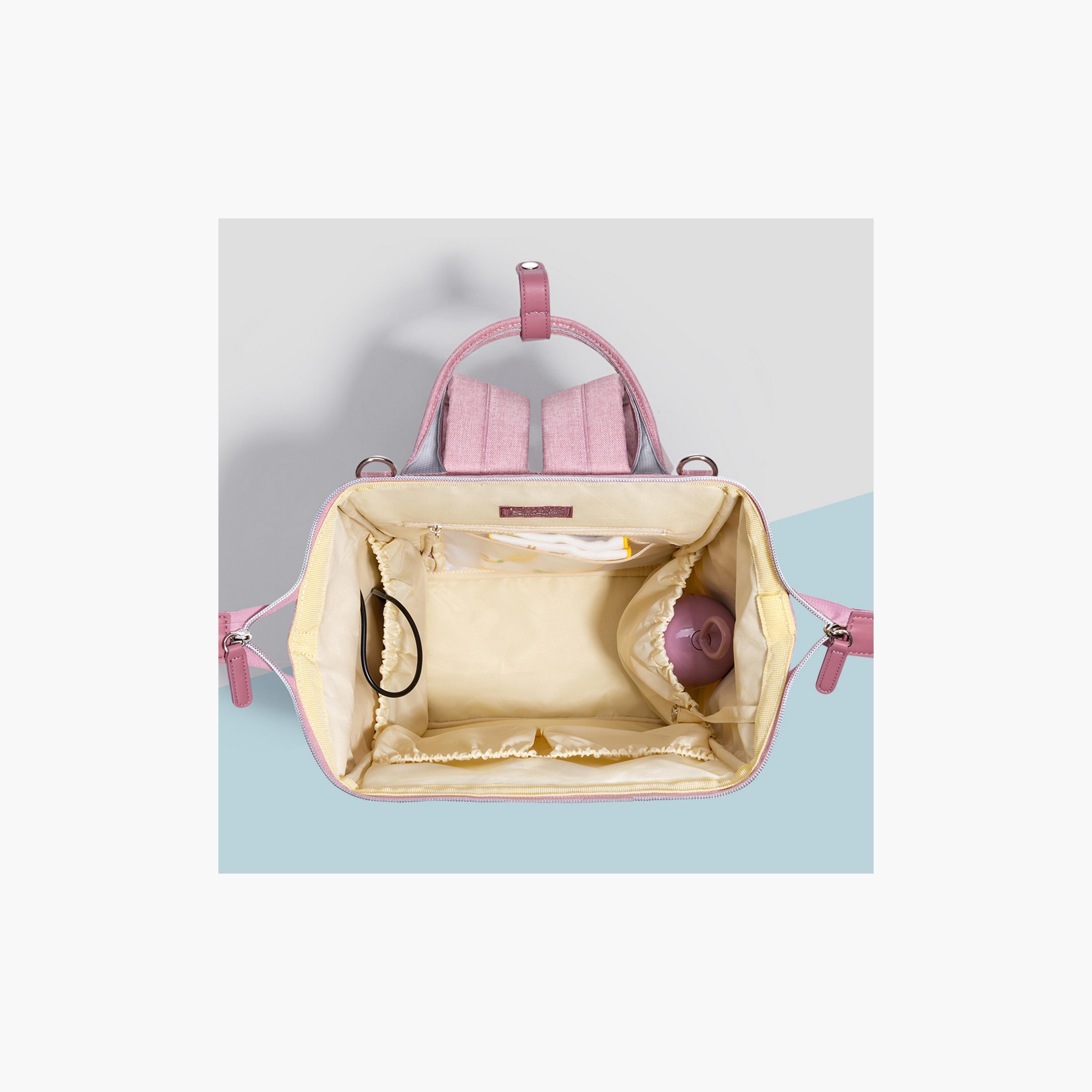 Sunveno Quilted Diaper Bag with Stroller Hooks-baby-diapering-diaperbags-image-4