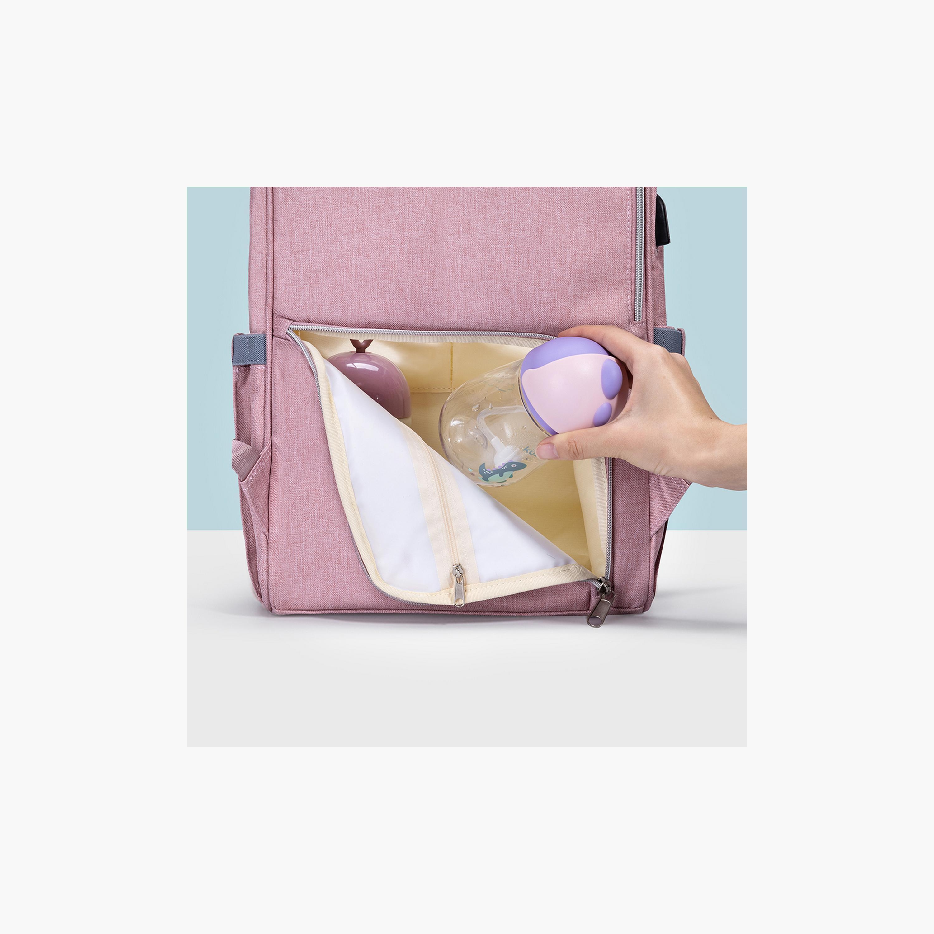 Sunveno Quilted Diaper Bag with Stroller Hooks-baby-diapering-diaperbags-image-5