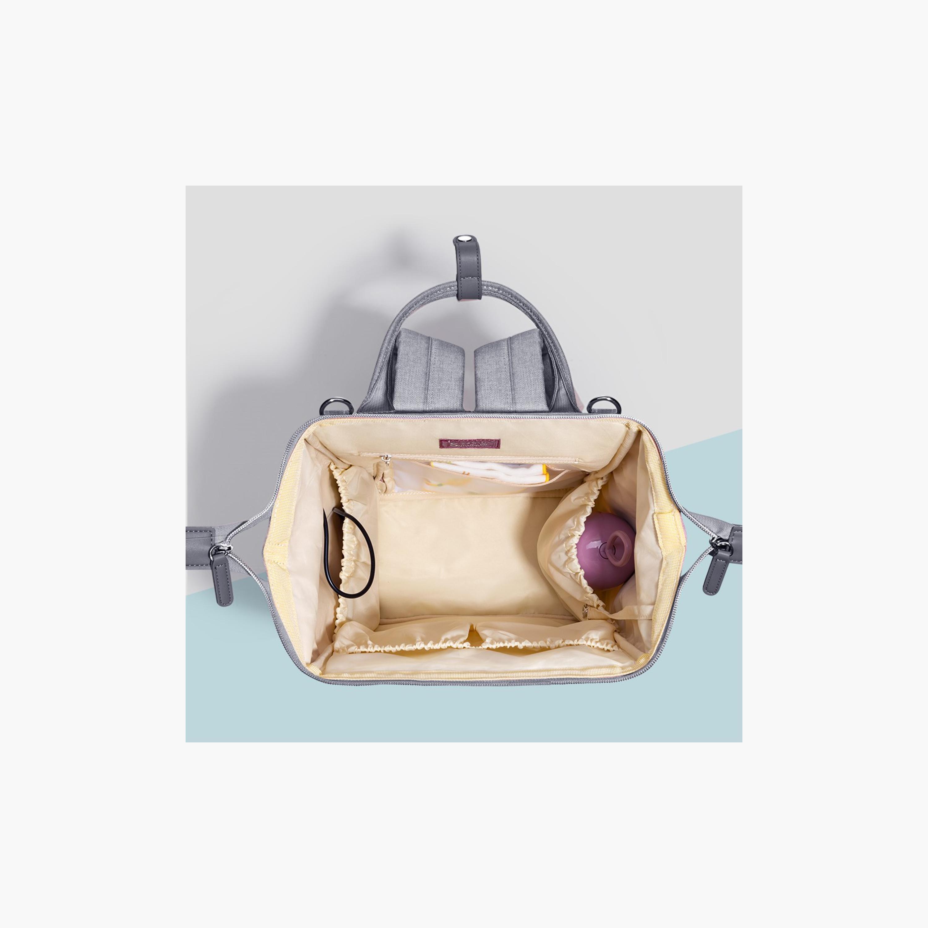 Sunveno Quilted Diaper Bag with Stroller Hooks-baby-diapering-diaperbags-image-5