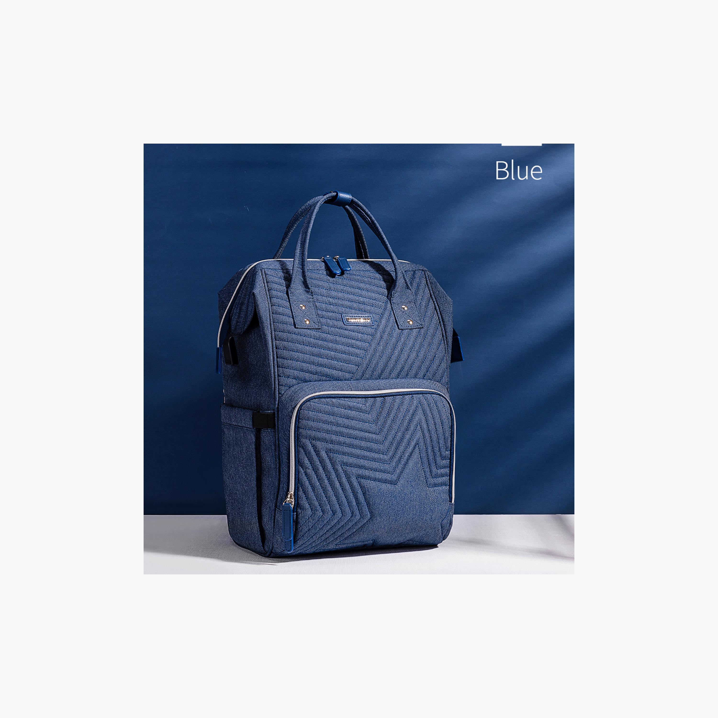 Sunveno Quilted Diaper Bag with Stroller Hooks-baby-diapering-diaperbags-image-3