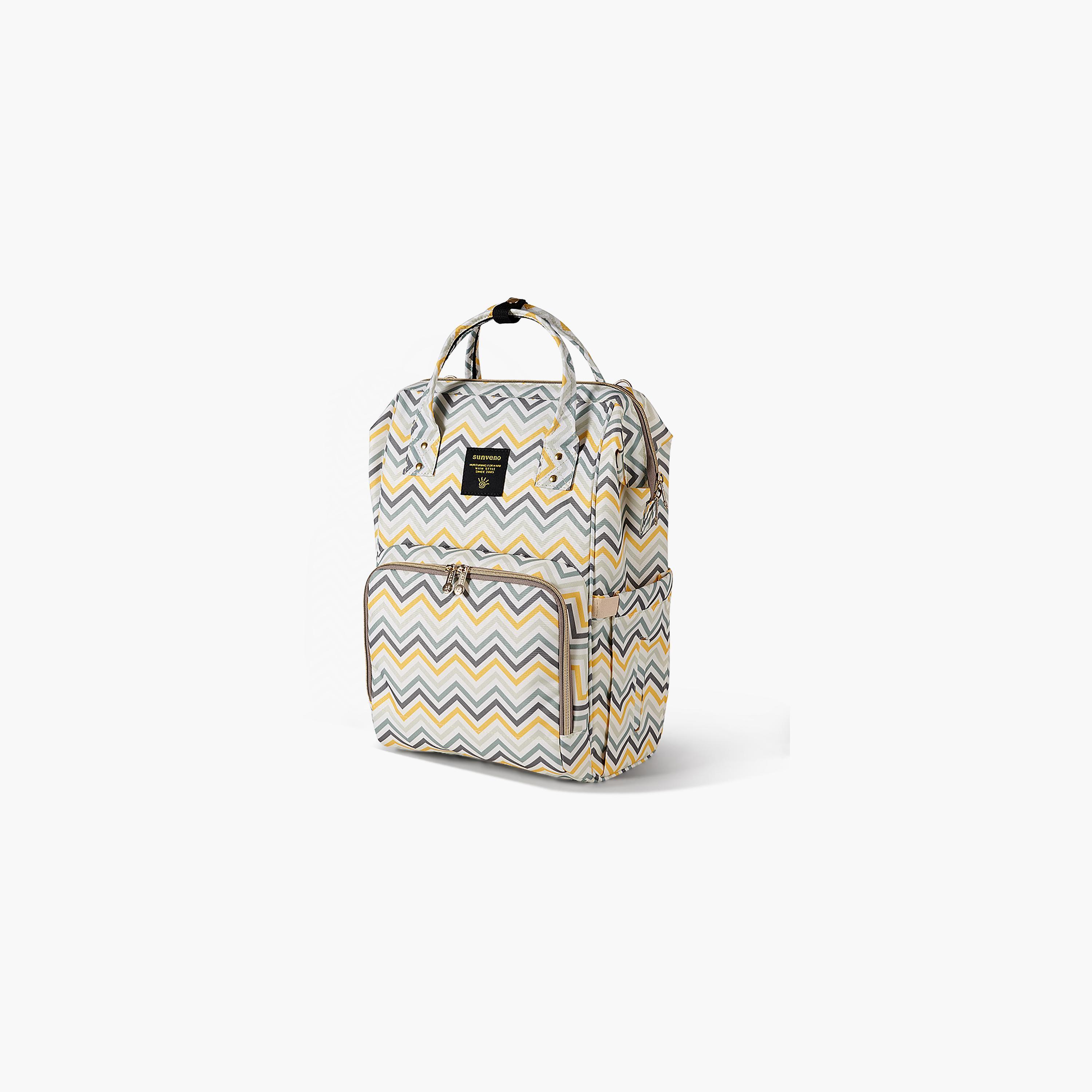 Sunveno Chevron Print Diaper Bag and Organizer Bag Combo-baby-diapering-diaperbags-image-3