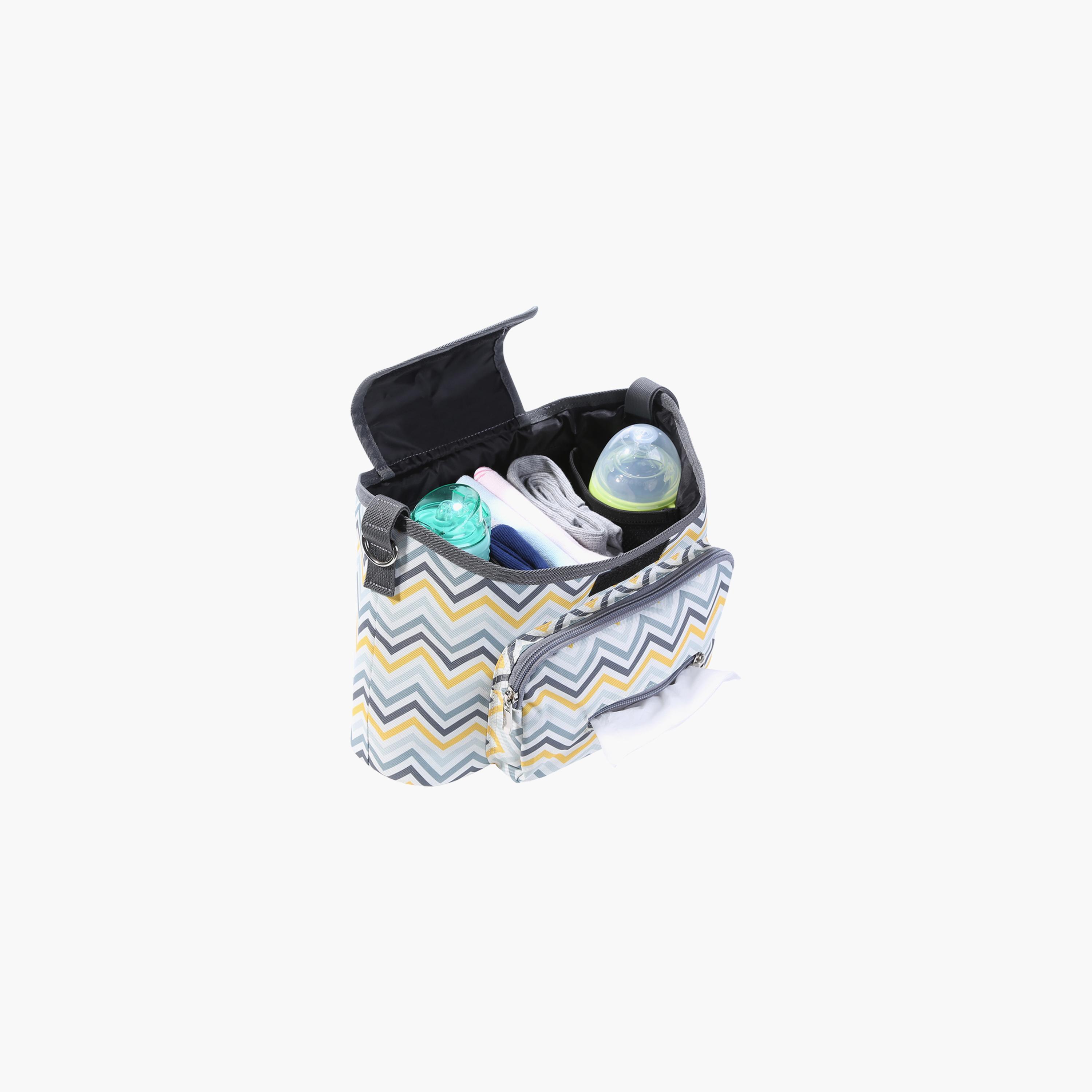 Sunveno Chevron Print Diaper Bag and Organizer Bag Combo-baby-diapering-diaperbags-image-4