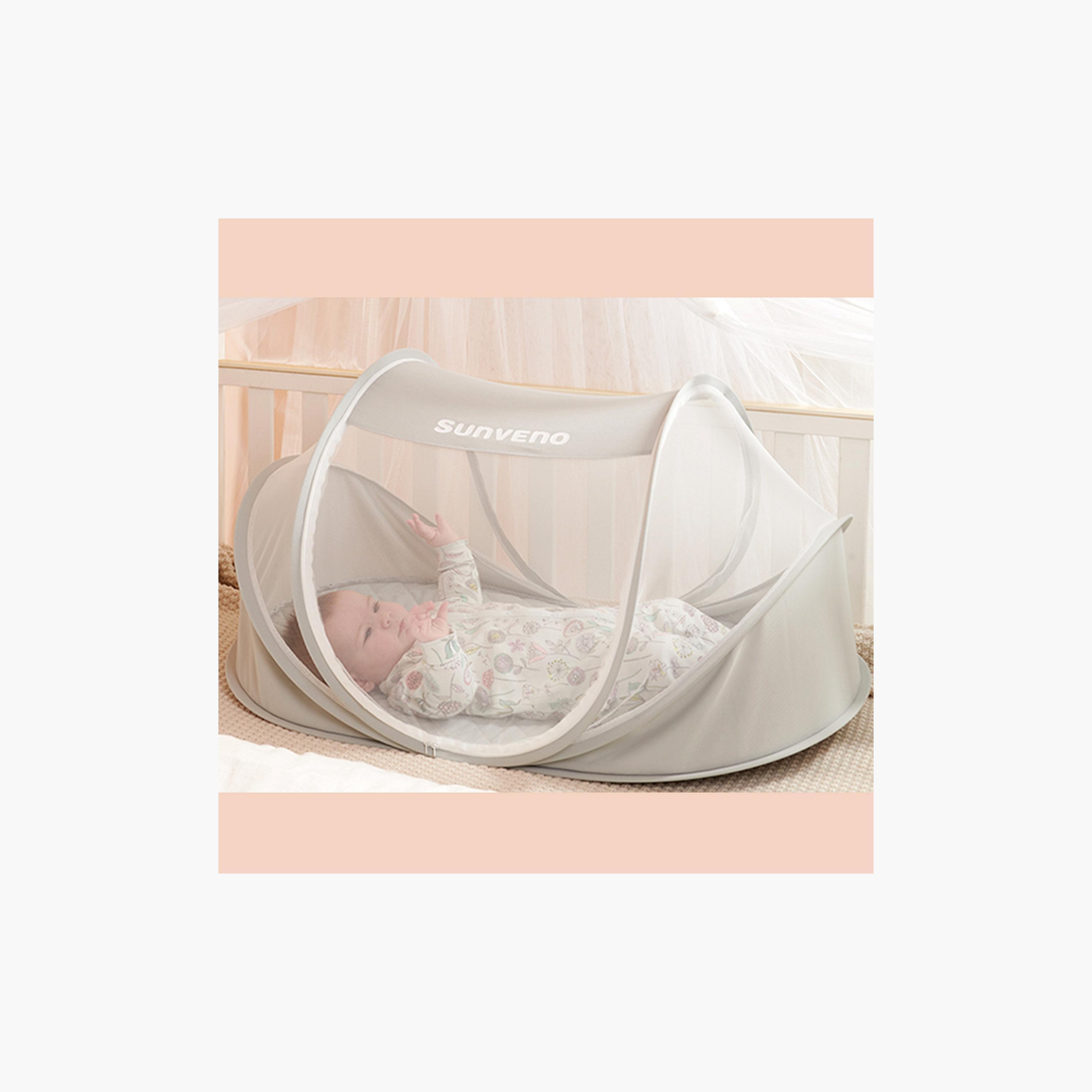 Sunveno Portable Baby Bed with Mosquito Net-baby-nursery-furniture-cribsandbeds-cribaccessories-image-4