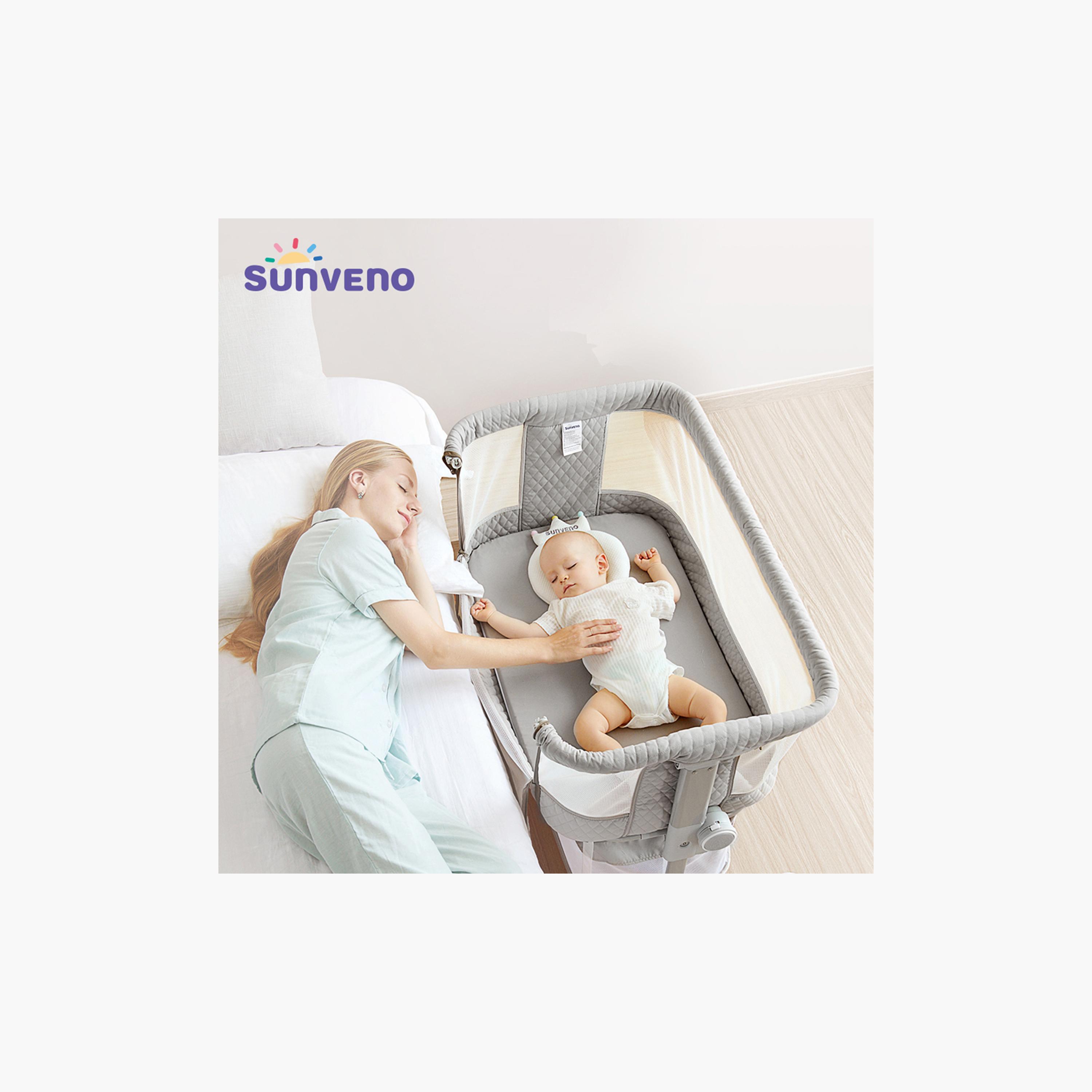 Sunveno Bedside Cot and Crib with Mosquito Net-baby-nursery-furniture-cribsandbeds-bassinets-image-2