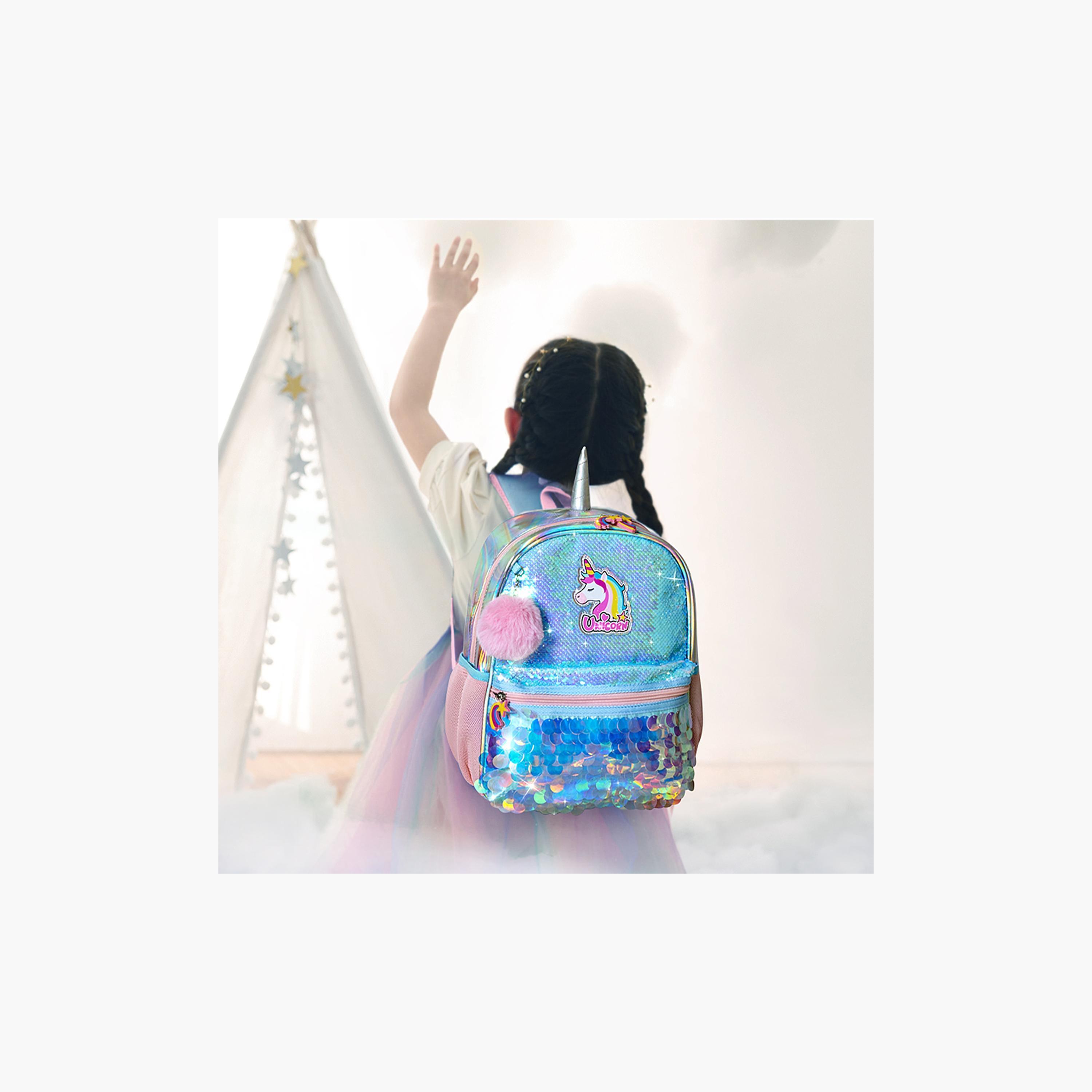 Sunveno Unicorn Sequin Embellished Backpack-school-bagsandbackpacks-backpacks-image-5