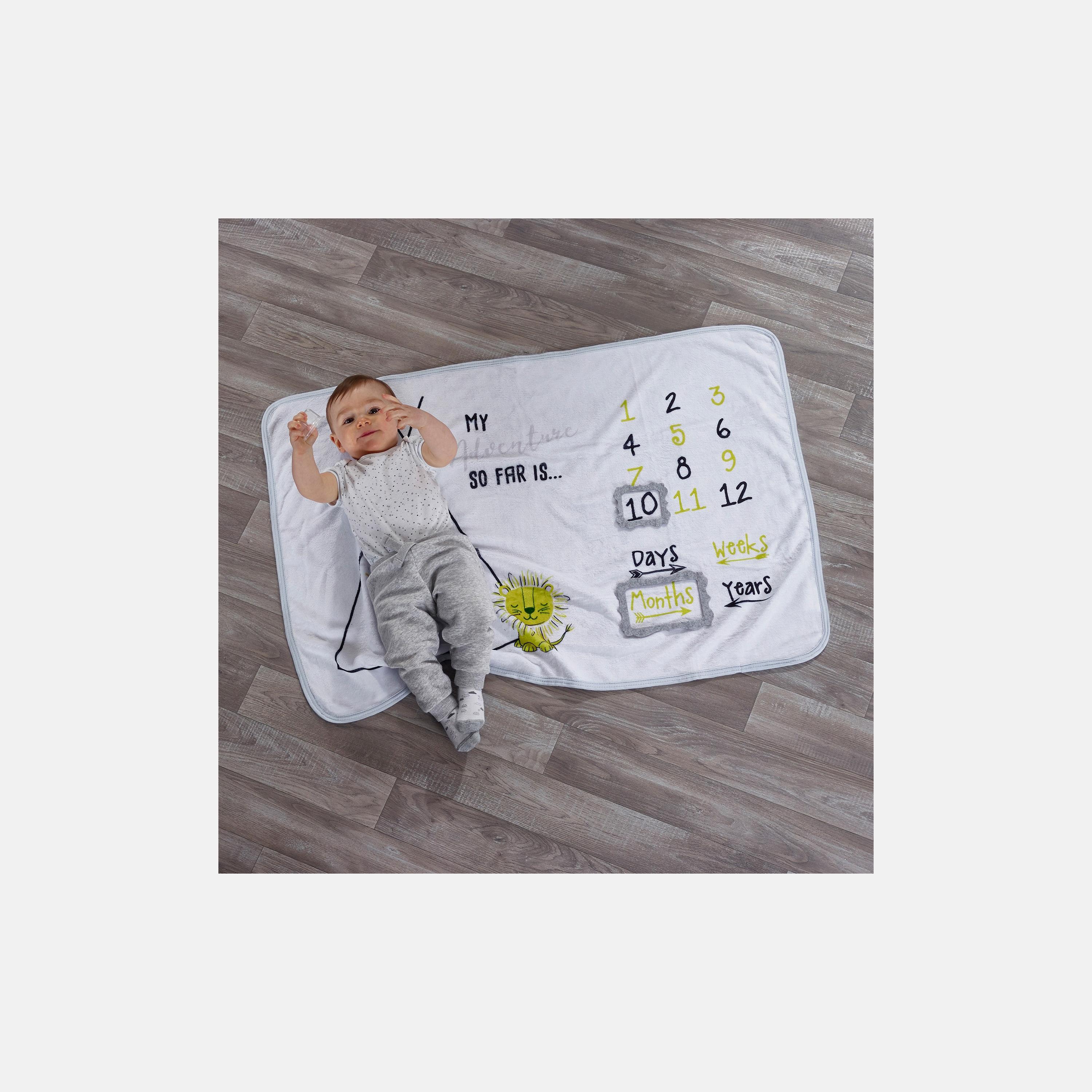 Kinder Valley Safari Print Milestone Mat-baby-infantactivity-playpensandplaymats-image-1