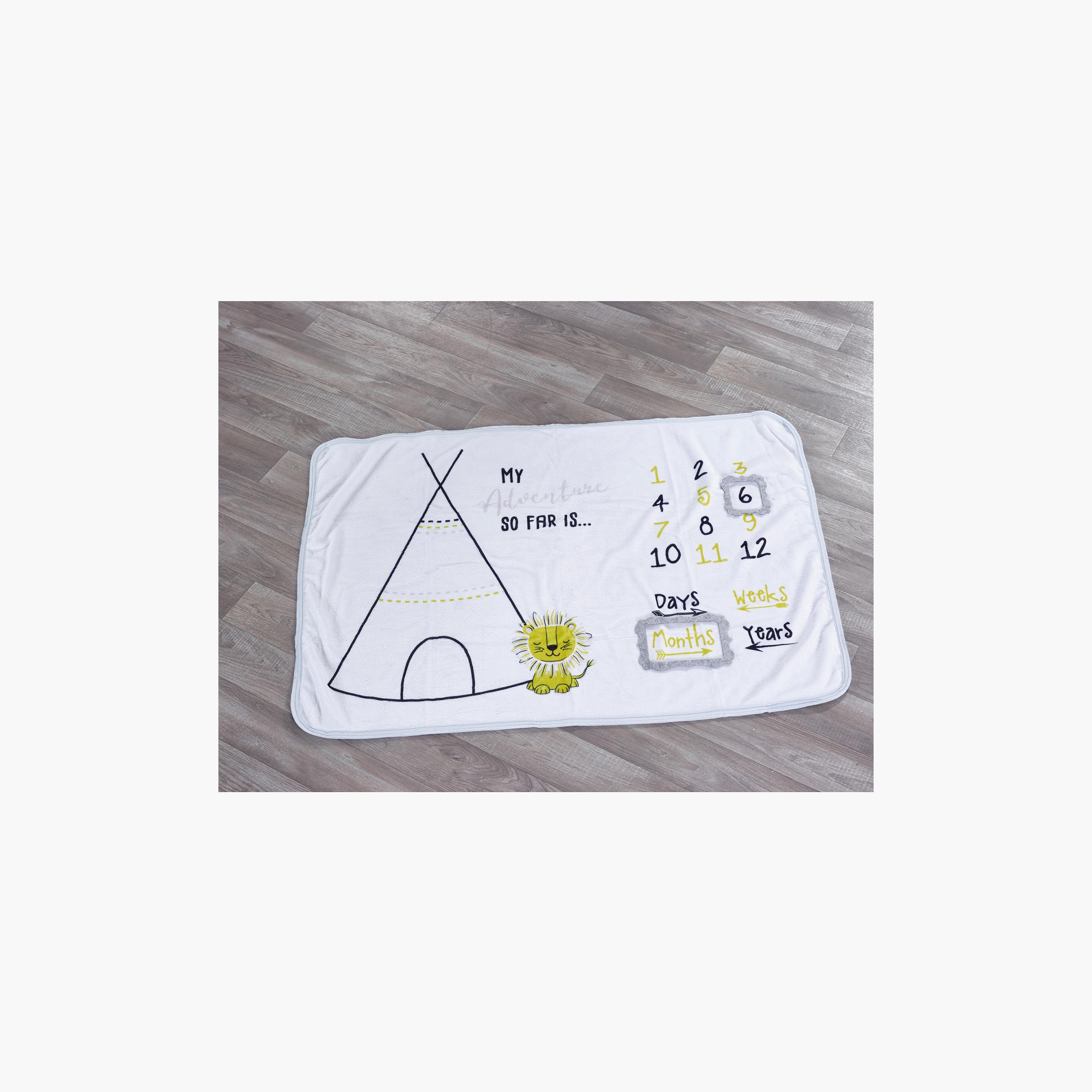 Kinder Valley Safari Print Milestone Mat-baby-infantactivity-playpensandplaymats-image-2