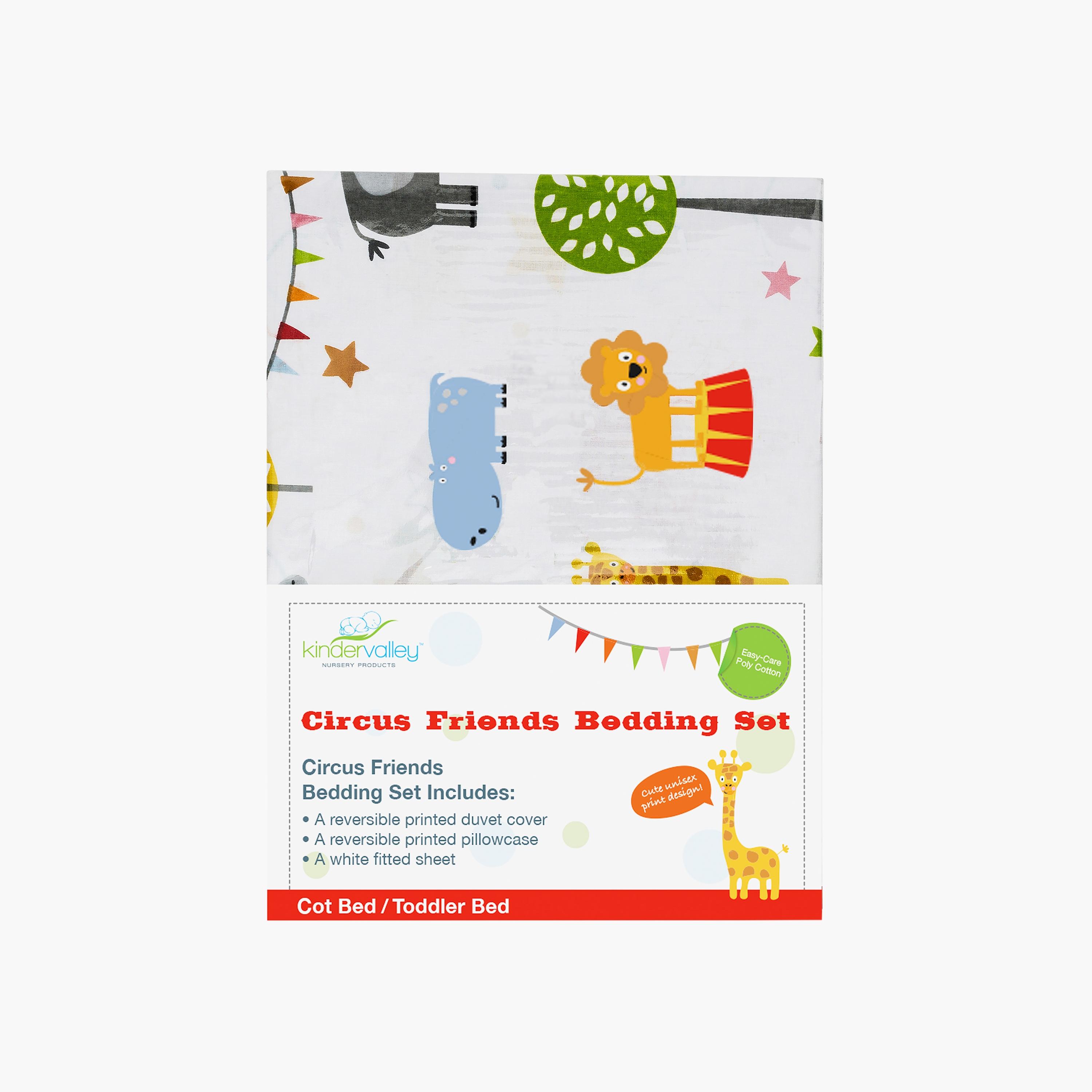Kinder Valley Circus Friends Print 3-Piece Toddler Bedding Set-baby-nursery-babybedding-image-3
