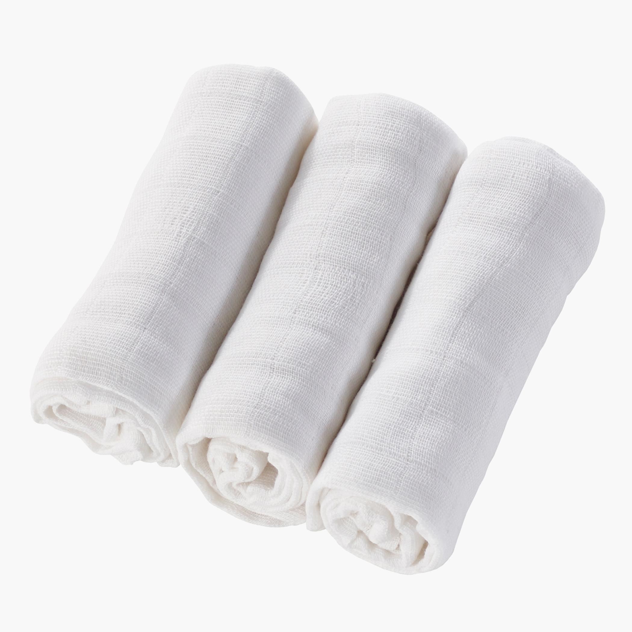 Kinder Valley Textured Muslin Cloth - Set of 3-baby-bathandcare-towels-image-1