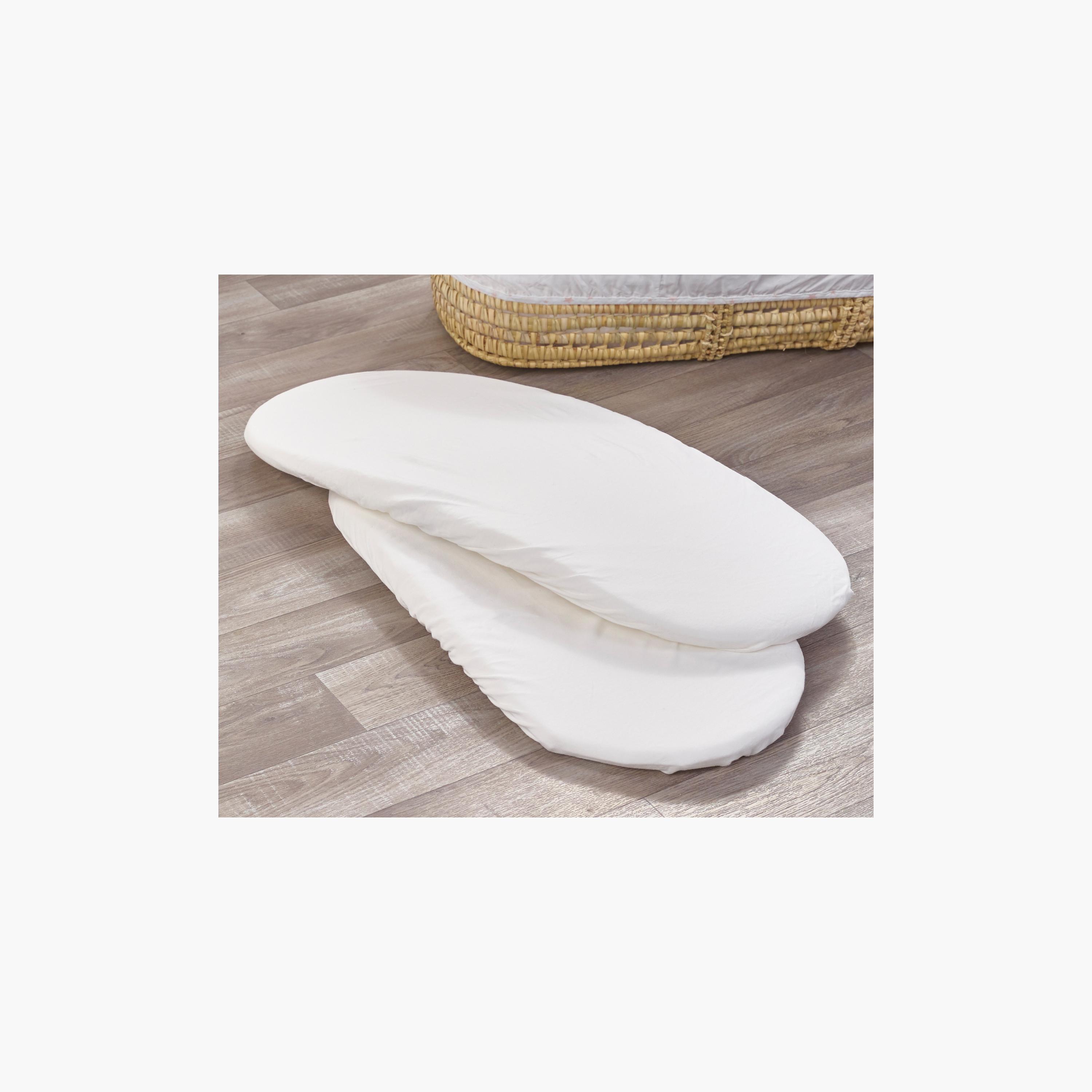 Kinder Valley 2-Piece Solid Moses Fitted Sheet Set - 30x75 cm-baby-nursery-babybedding-image-2