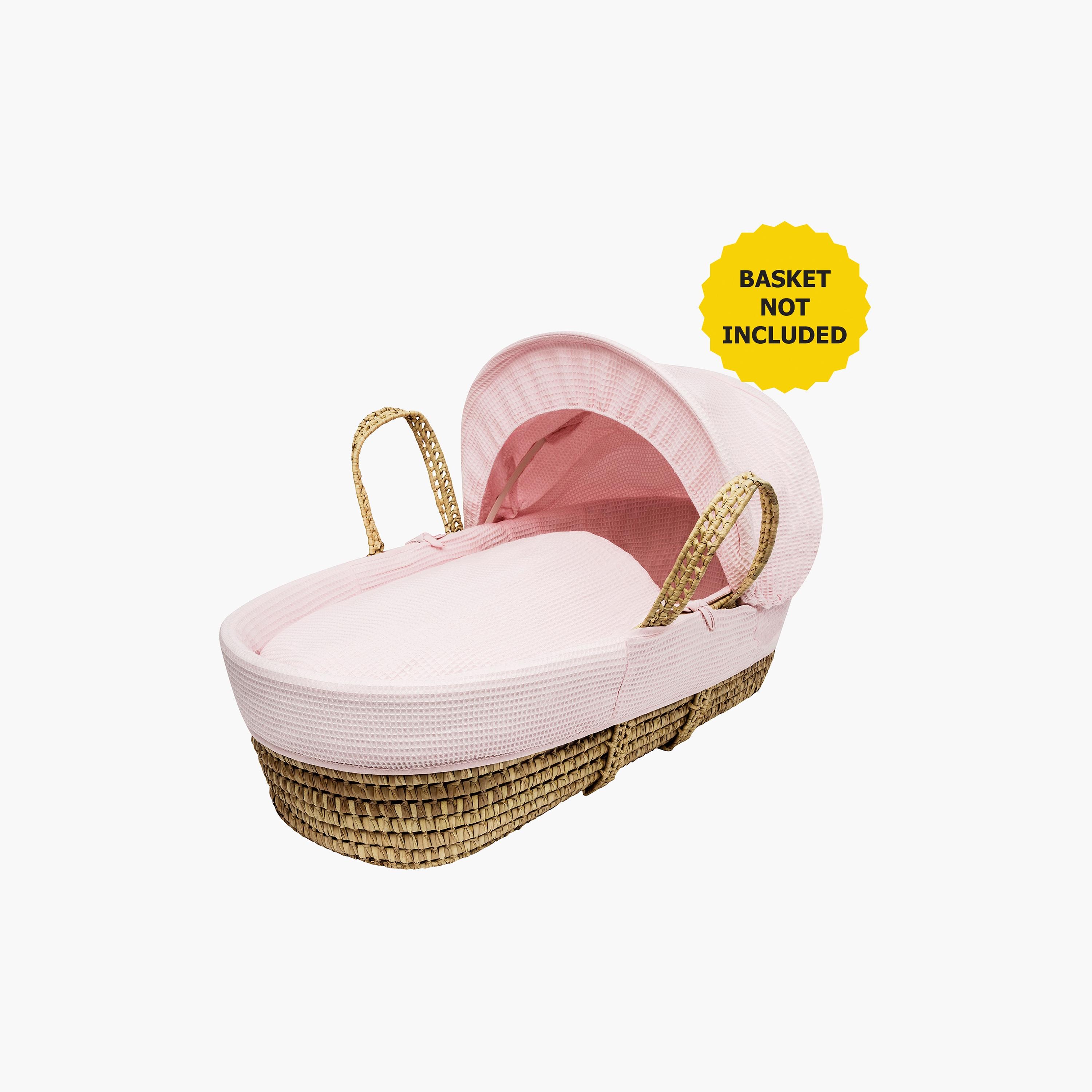 طقم مفروشات سلة موسى بنسيج وافل بارز الملمس من كيندر فالي-baby-nursery-babybedding-image-1
