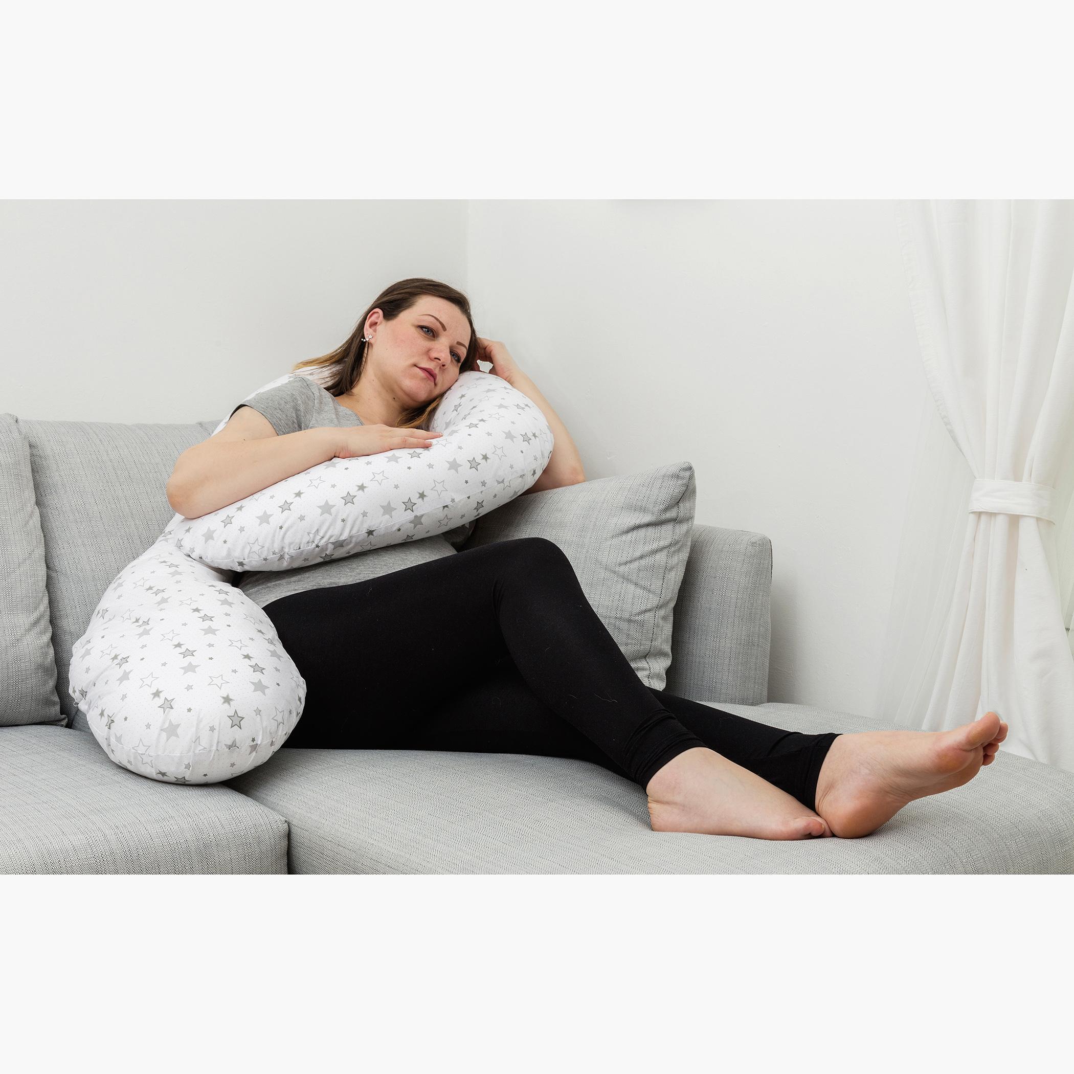 Kinder Valley Star Print 9-feet Maternity Caterpillow-baby-feeding-breastfeedingandcare-image-4