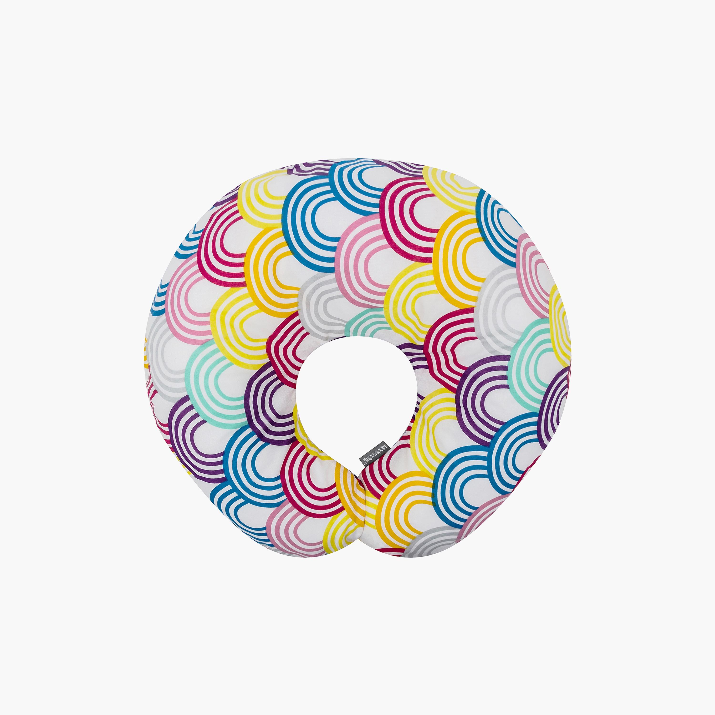 Kinder Valley Rainbow Print Donut Pillow-baby-nursery-babybedding-image-1