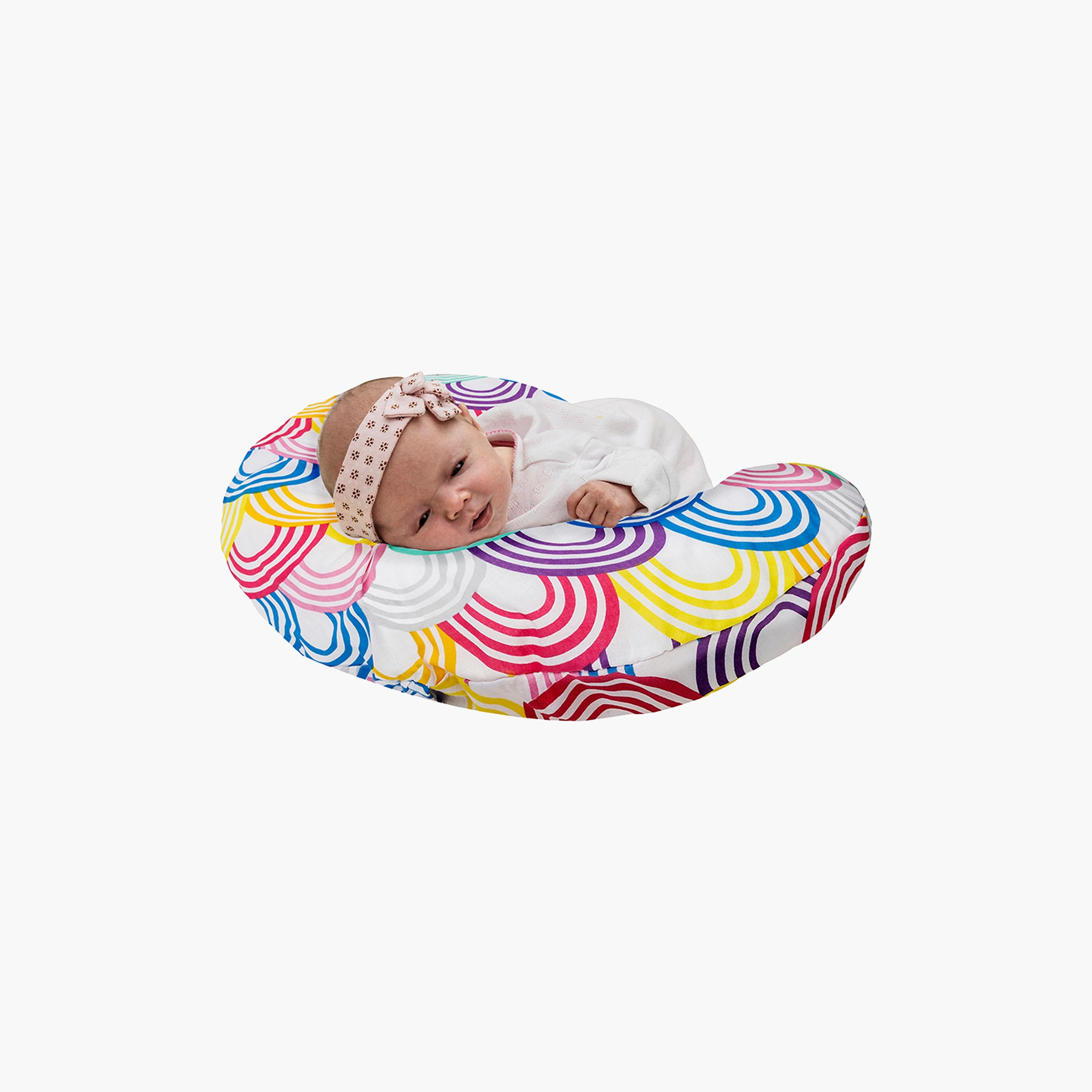 Kinder Valley Rainbow Print Donut Pillow-baby-nursery-babybedding-image-5