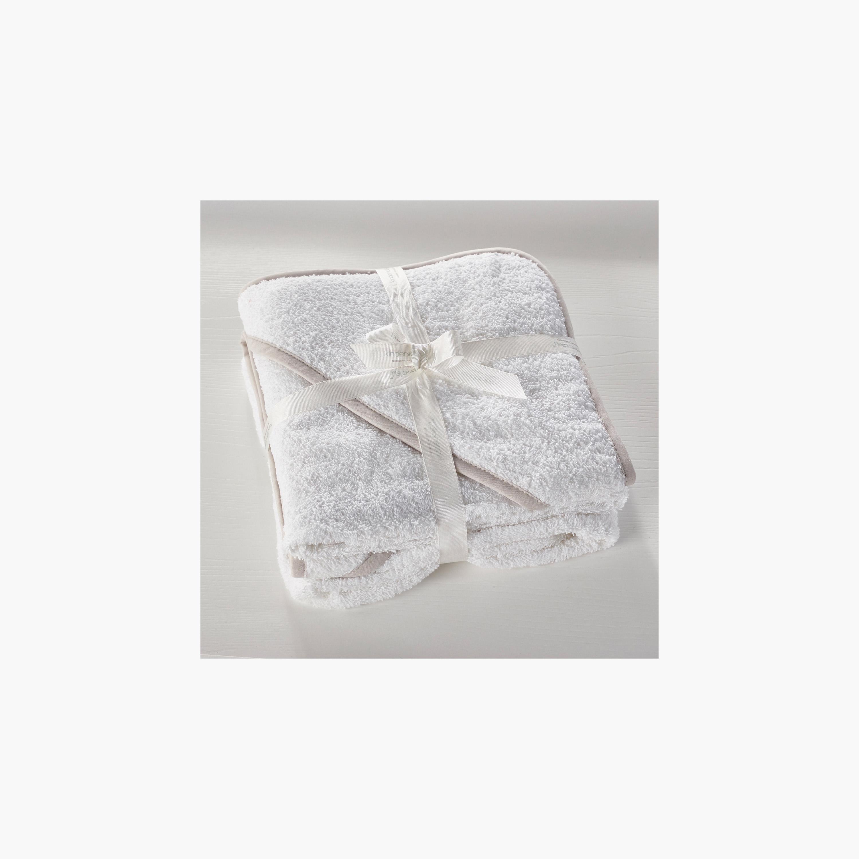 Kinder Valley Solid Hooded Towel - Set of 2-baby-bathandcare-towels-image-3