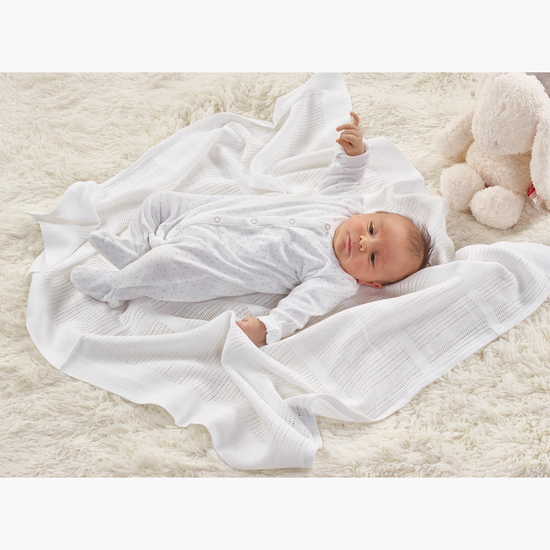 Kinder Valley Solid Cotton Cellular Blanket-baby-nursery-blanketsandswaddles-blanketsandquilts-image-2